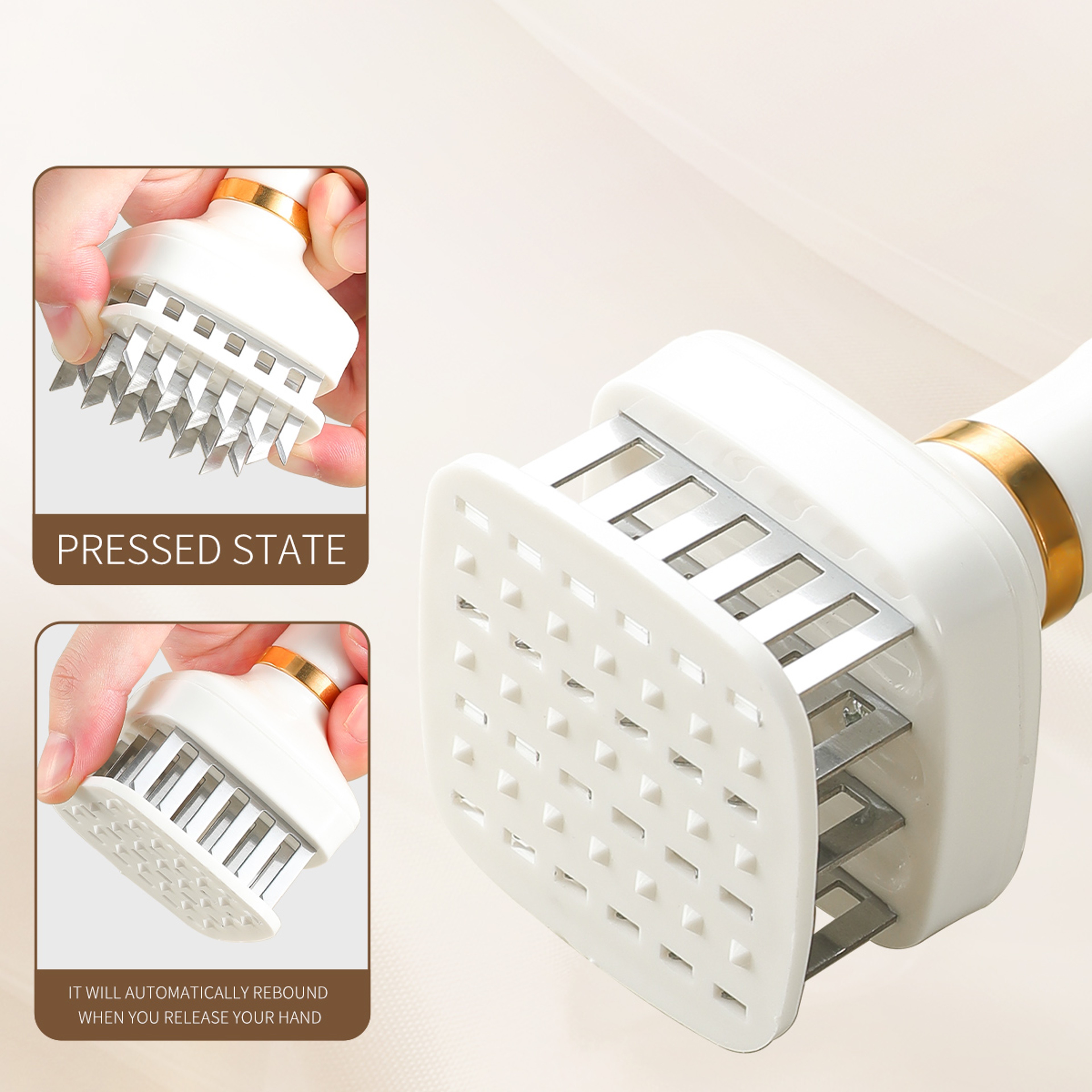 Stainless Steel Meat Tenderizer Needle Hammer for Steak and Pork Chops – view 5