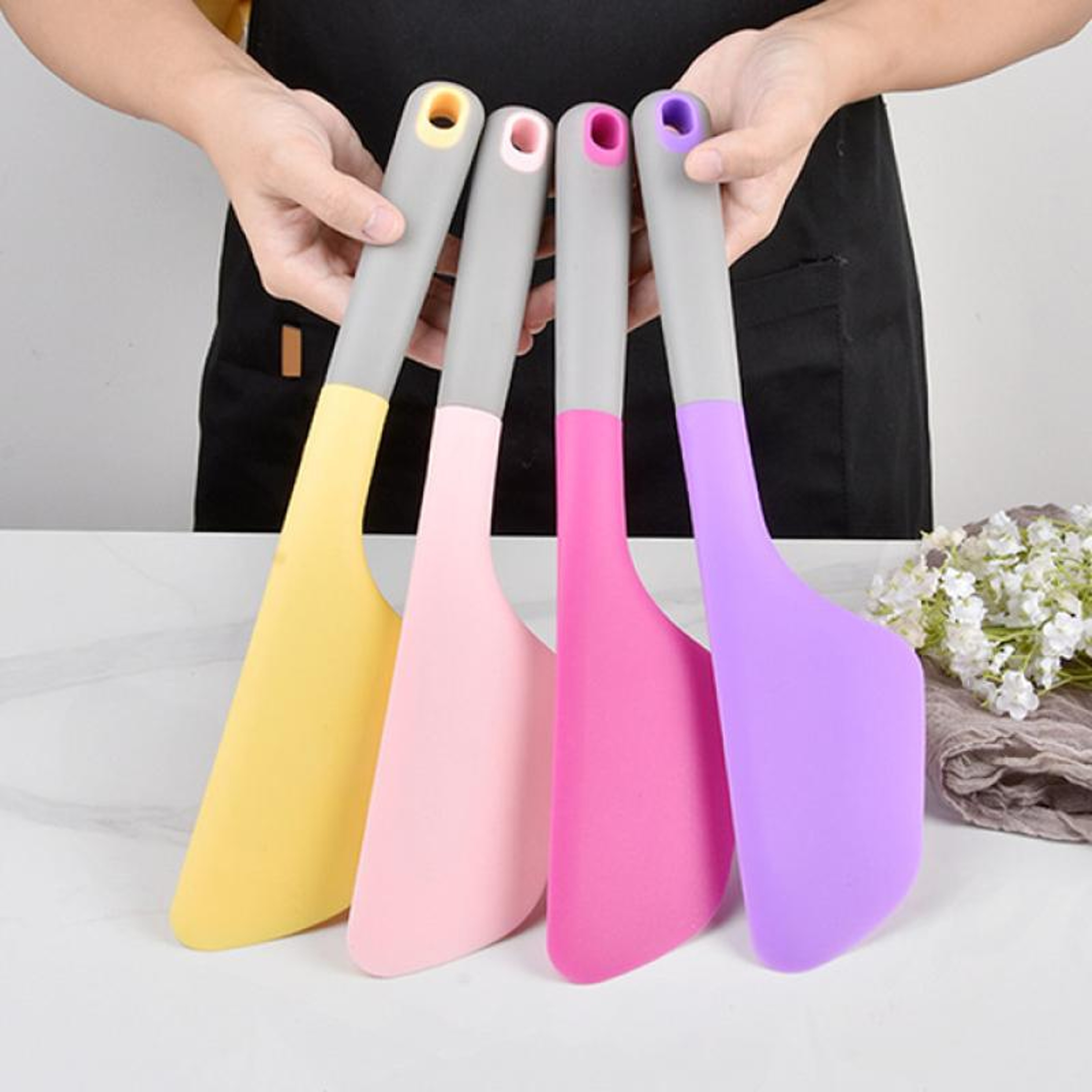 34cm Extra Long Silicone Spatula Heat-Resistant Baking Scraper for Cake Frosting & Pastry Spreading – view 1