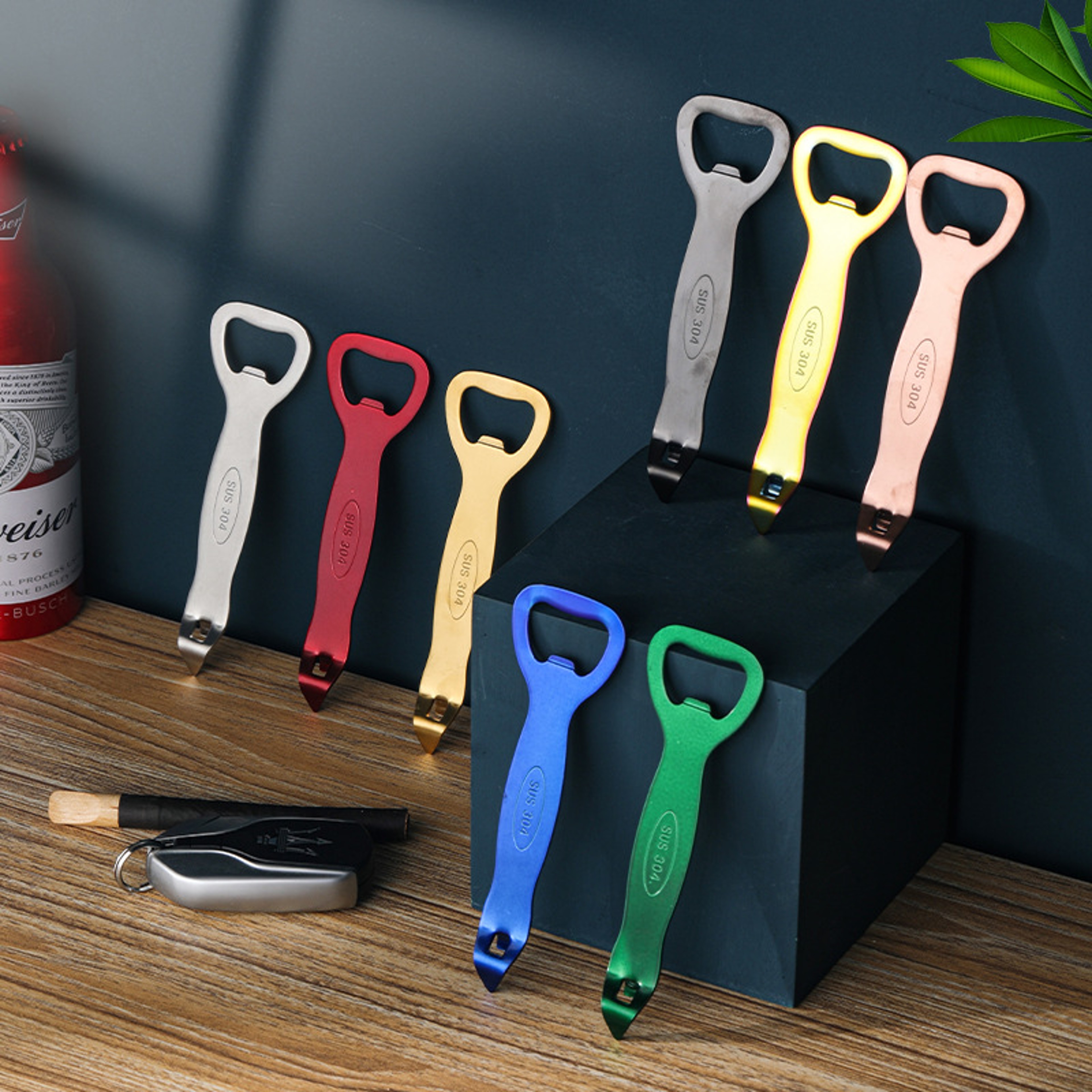 Premium 304 Stainless Steel Bar Blade Bottle Opener for Beer, Soda & Kitchen Use – view 1