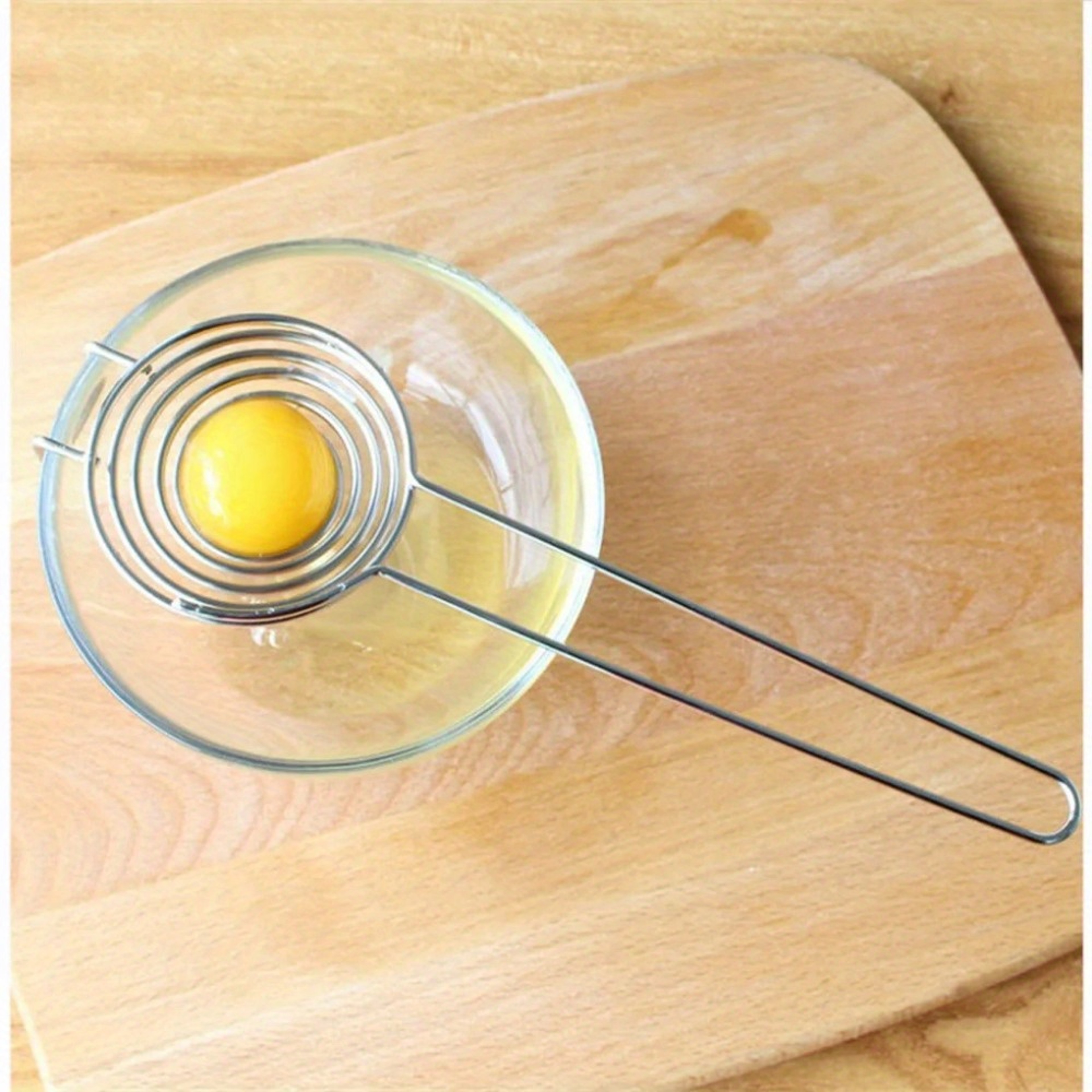 Precision Spiral Egg Separator Stainless Steel Egg Yolk & White Divider Tool – view 2