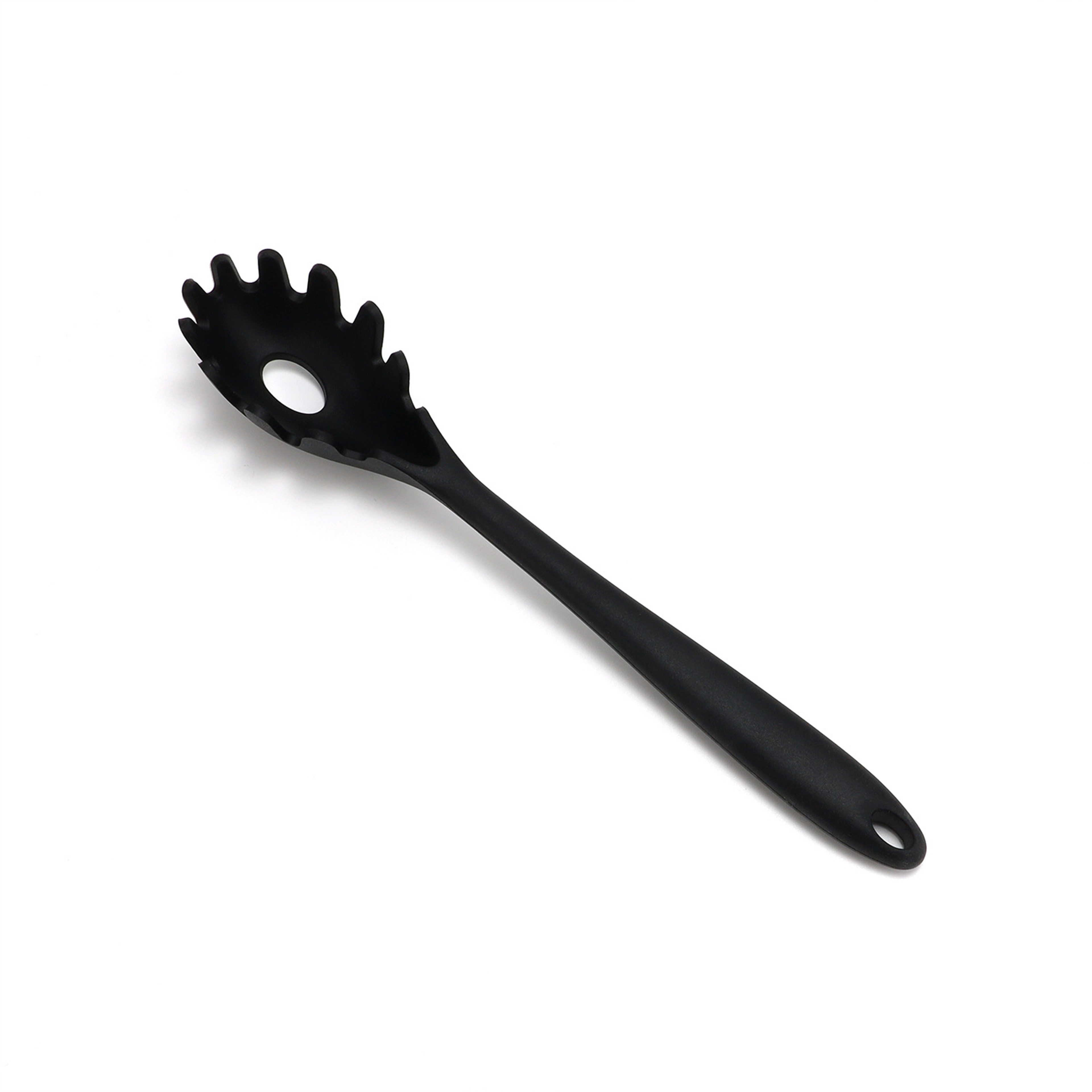 Silicone Pasta Server Fork Heat Resistant Spaghetti Spoon For Non Stick Cookware 2