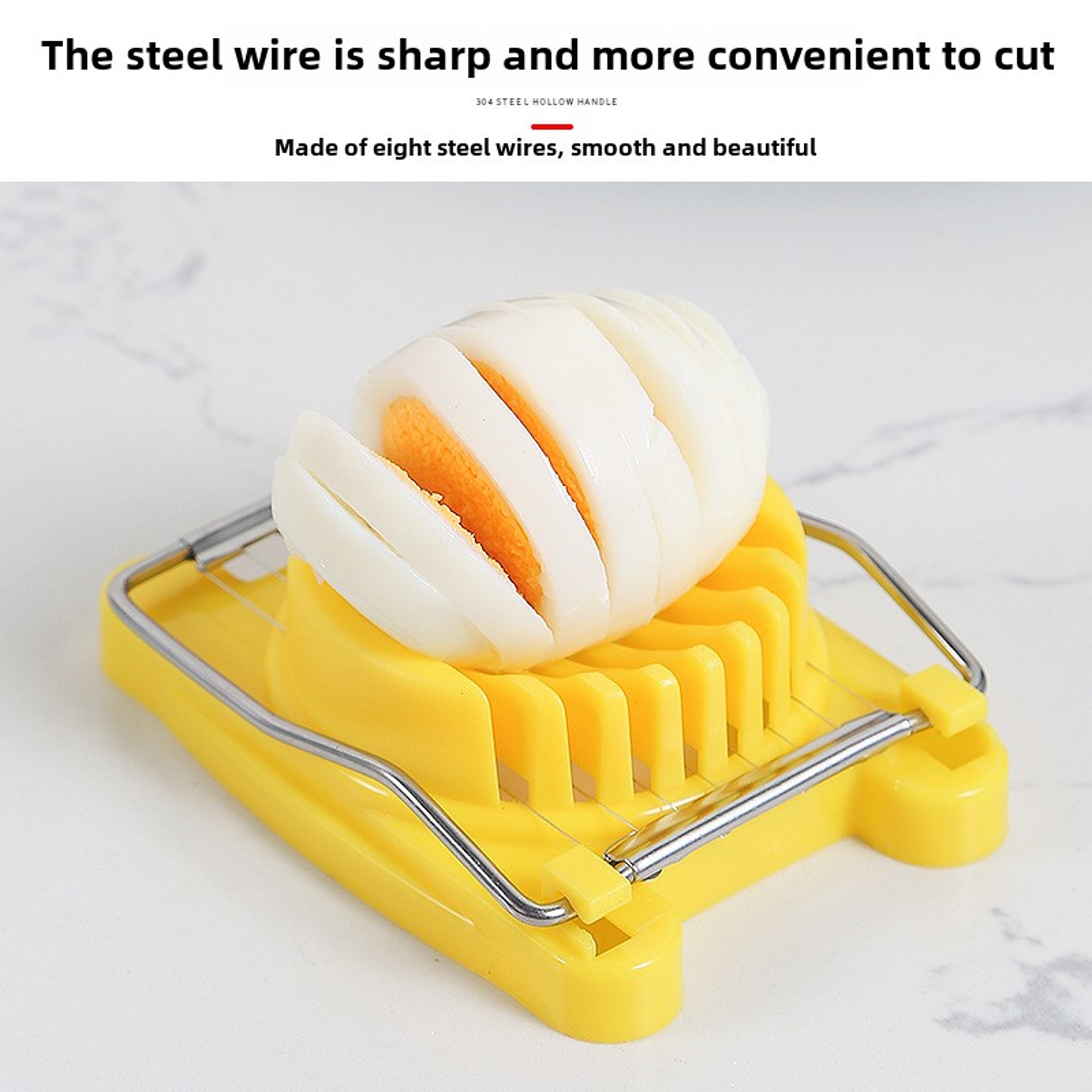 Fancy Cut Egg Slicer & Shape Maker for Hard Boiled Eggs and Bento Lunches – view 2