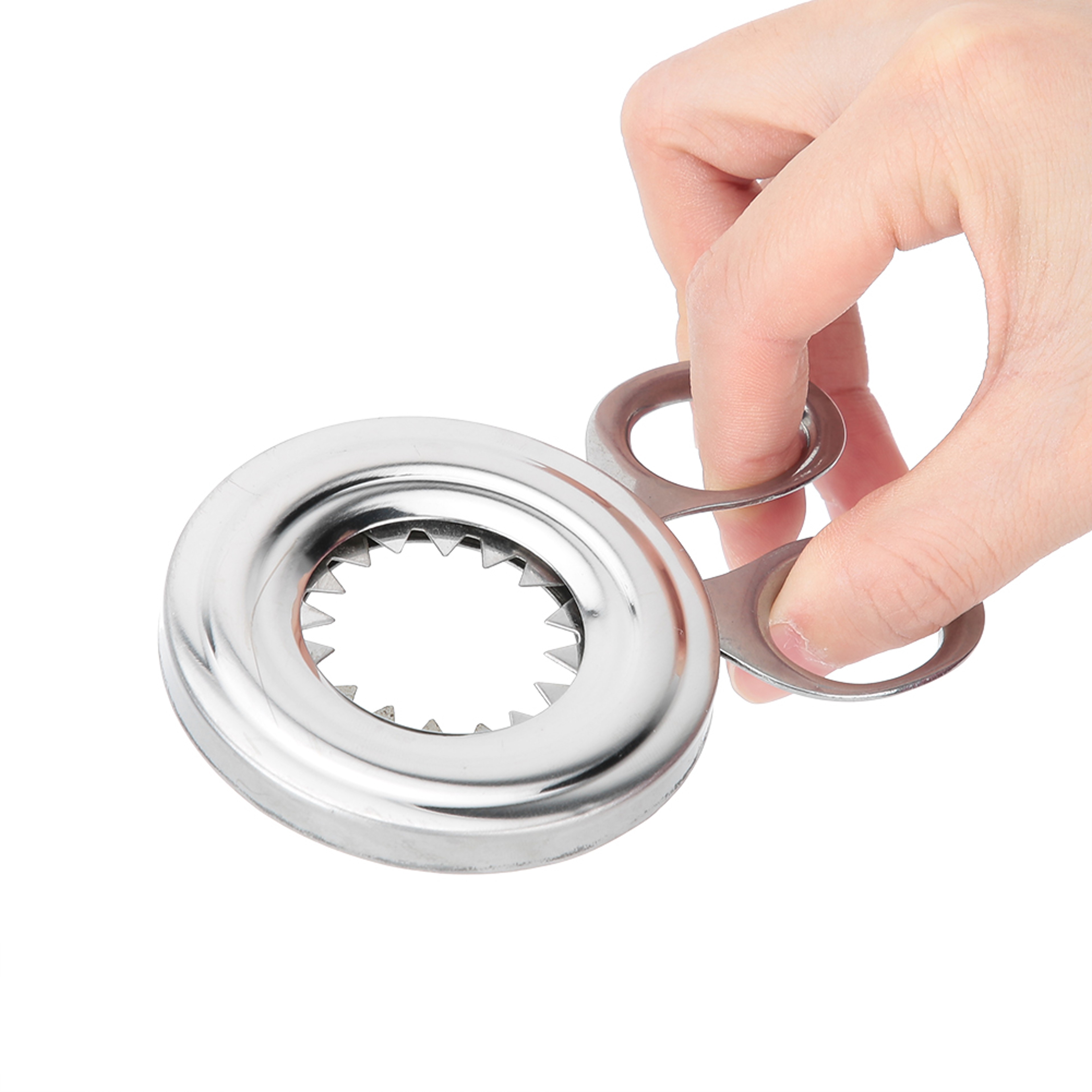 Precision Stainless Steel Egg Shell Cutter for Easy Boiled Egg Peeling – view 6