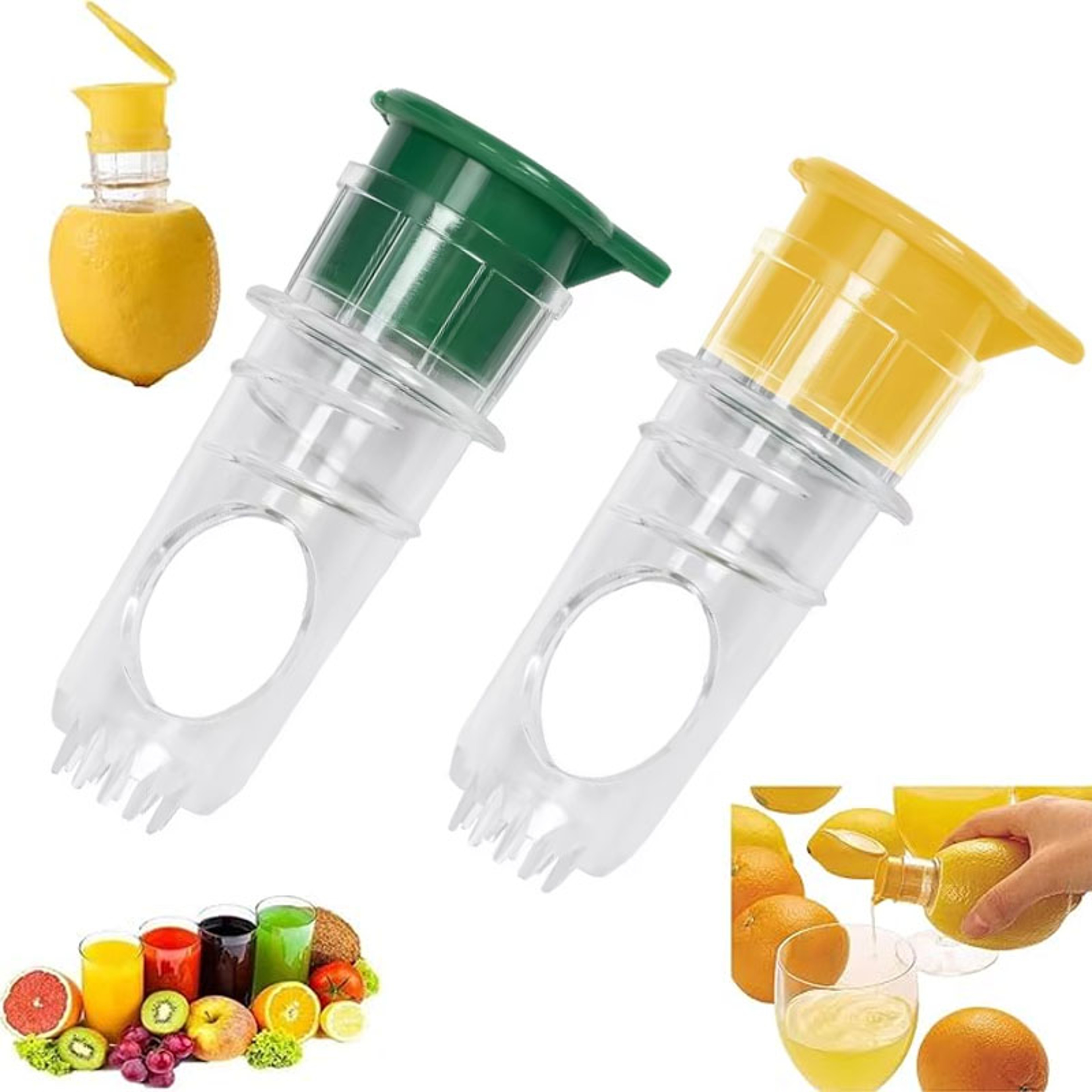Portable Manual Lemon Squeezer with Built In Filter Citrus Juicer for Fresh Juice On the Go – view 1
