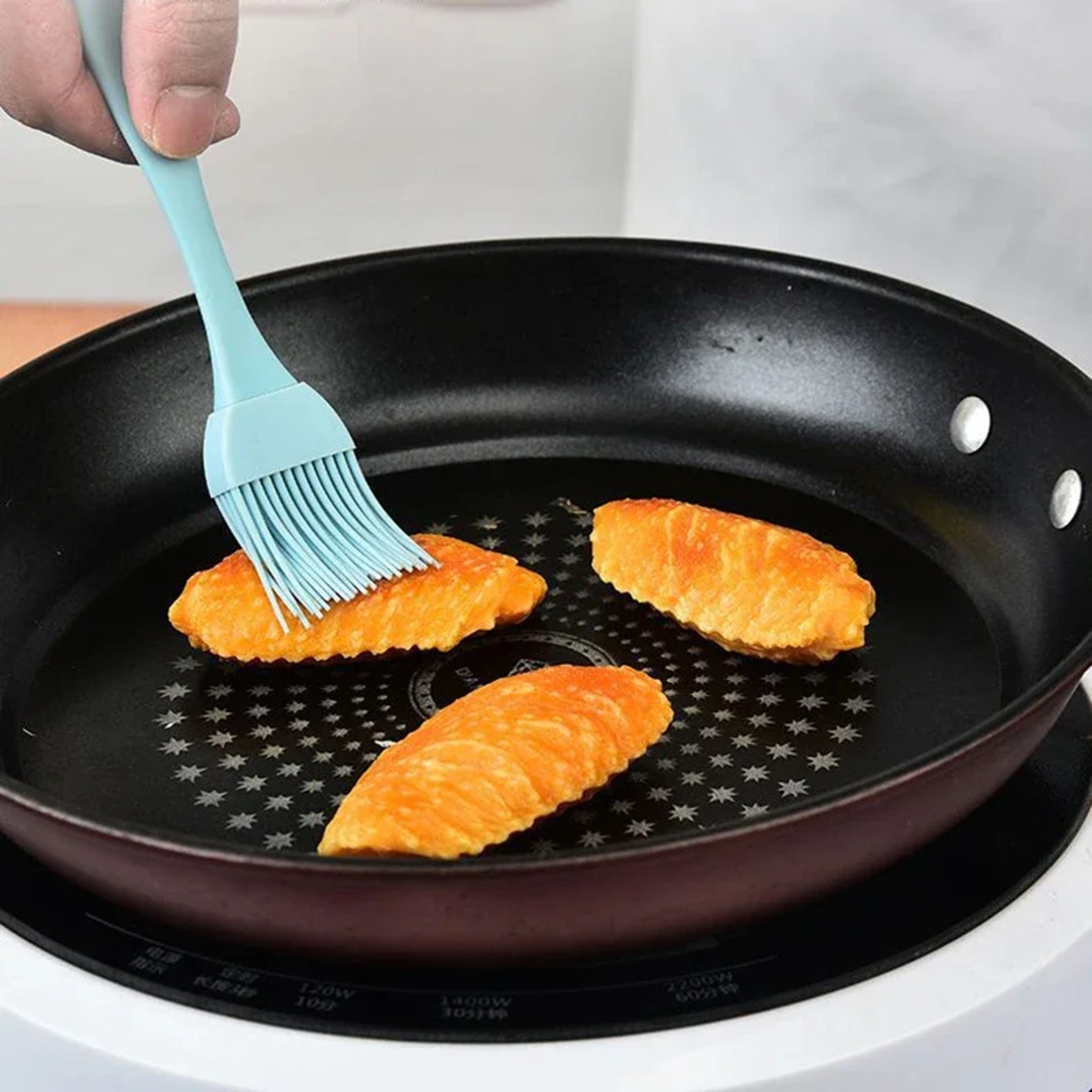 Heat Resistant Silicone Basting Brush for BBQ, Baking & Cooking Oil Butter Pastry Brush – view 5