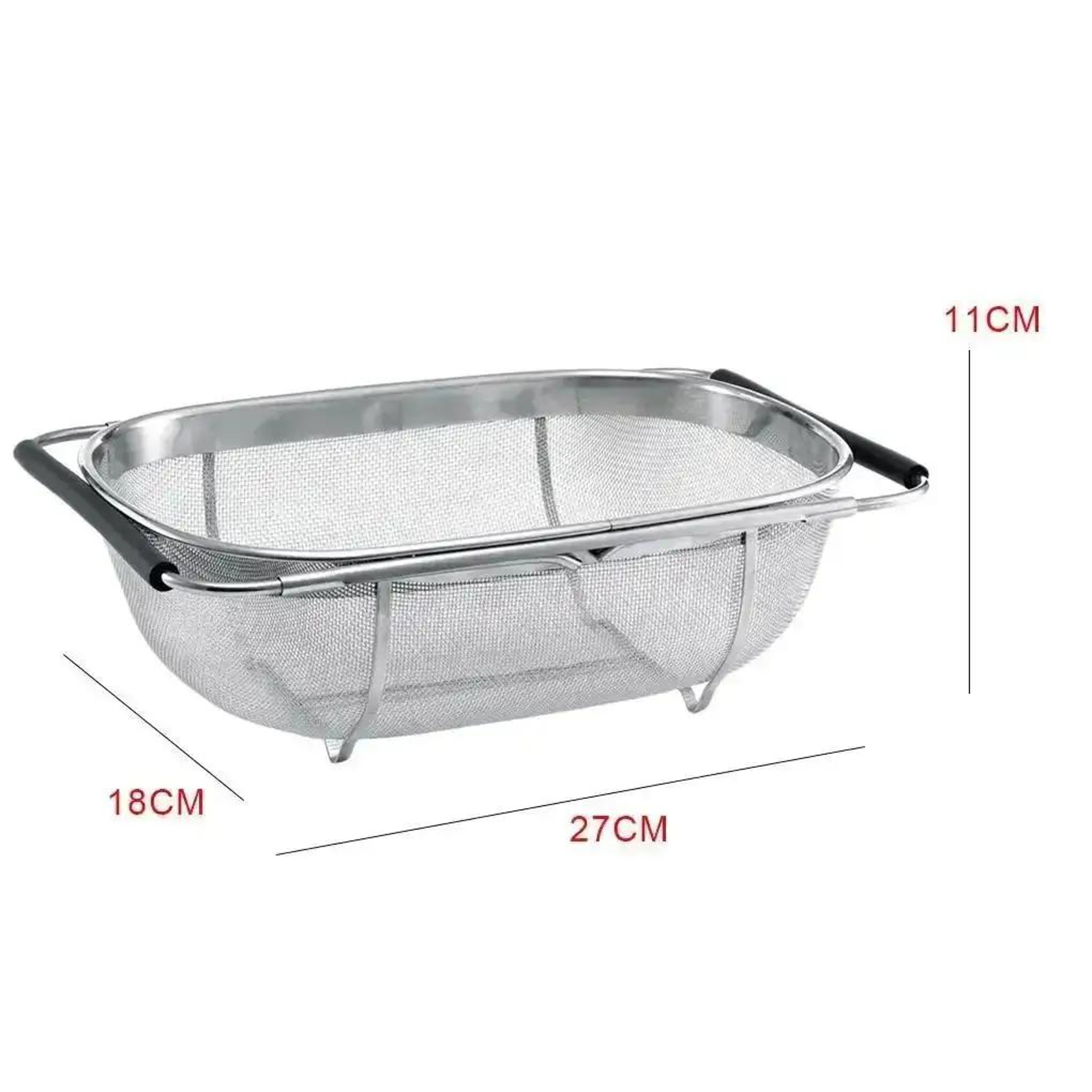 Expandable Stainless Steel Over Sink Colander With Retractable Handles For Washing  Draining Vegeta 5