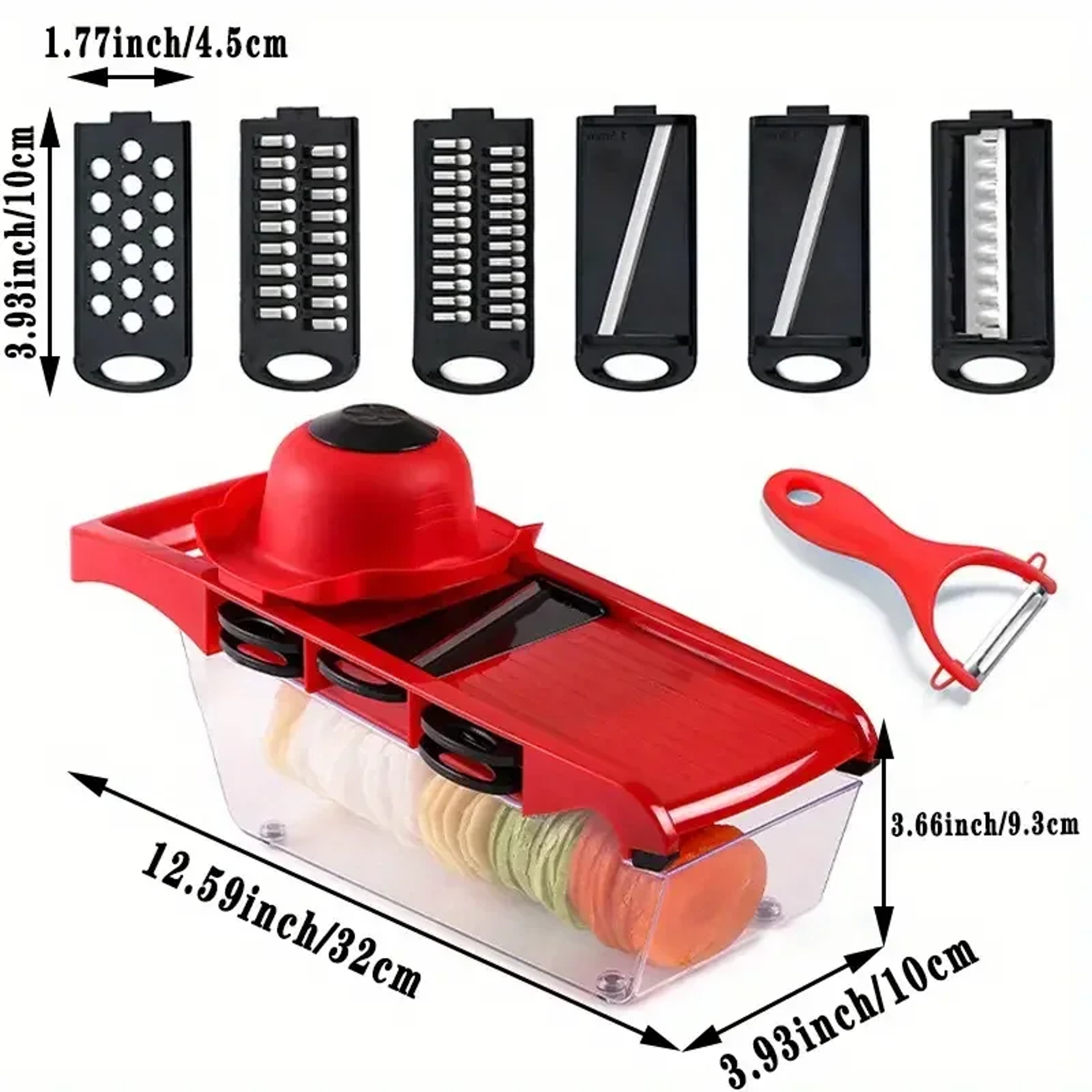 Vegetable Chopper with Basket & Mandoline Slicer for Fruits, Potatoes & Meal Prep – view 6