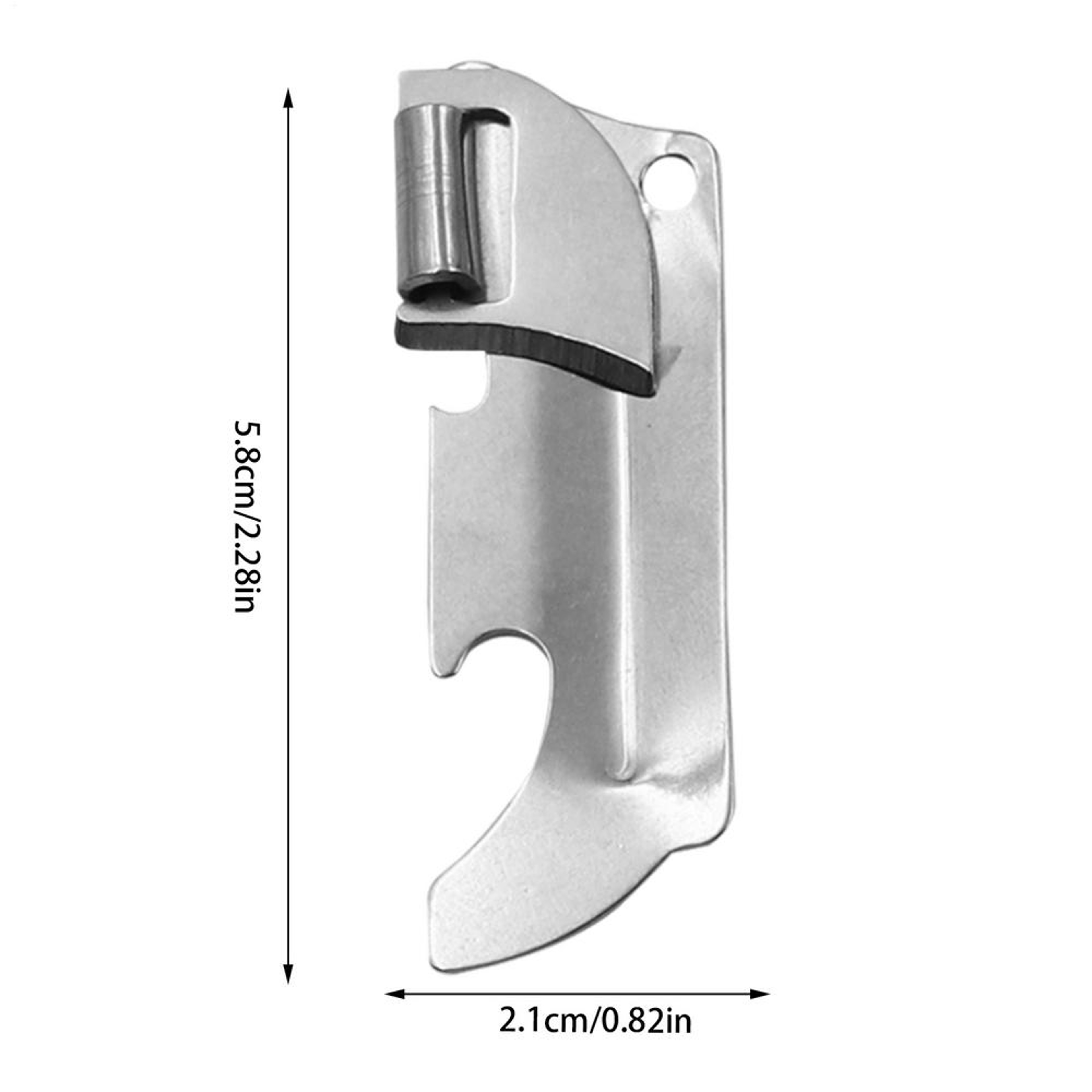 Stainless Steel Manual Can Opener for Beverage & Tin Cans Portable Can Lid Opener for Kitchen & Camping – view 7
