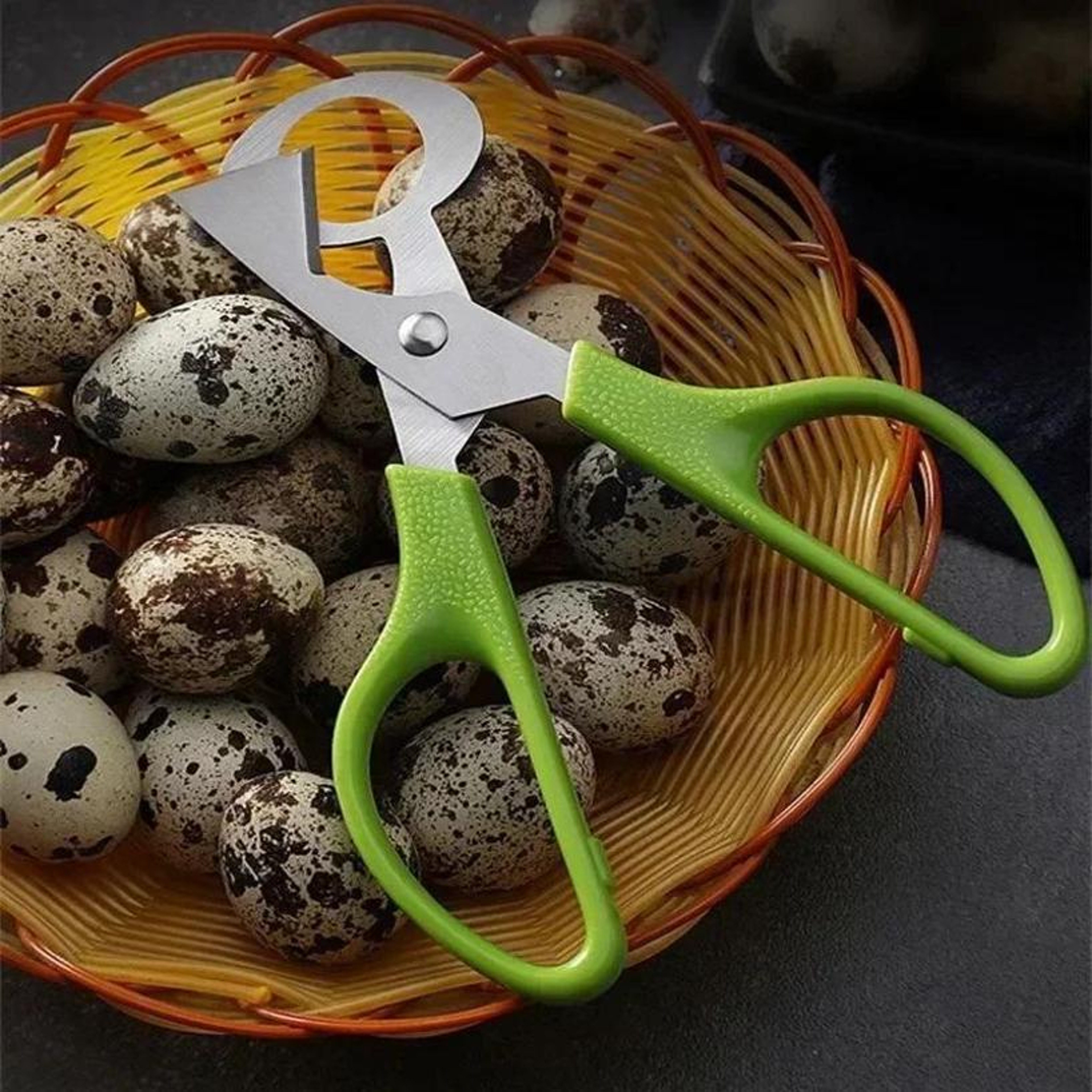 Stainless Steel Quail Egg Cutter Scissors with Egg Opener for Clean & Easy Shell Cutting – view 6