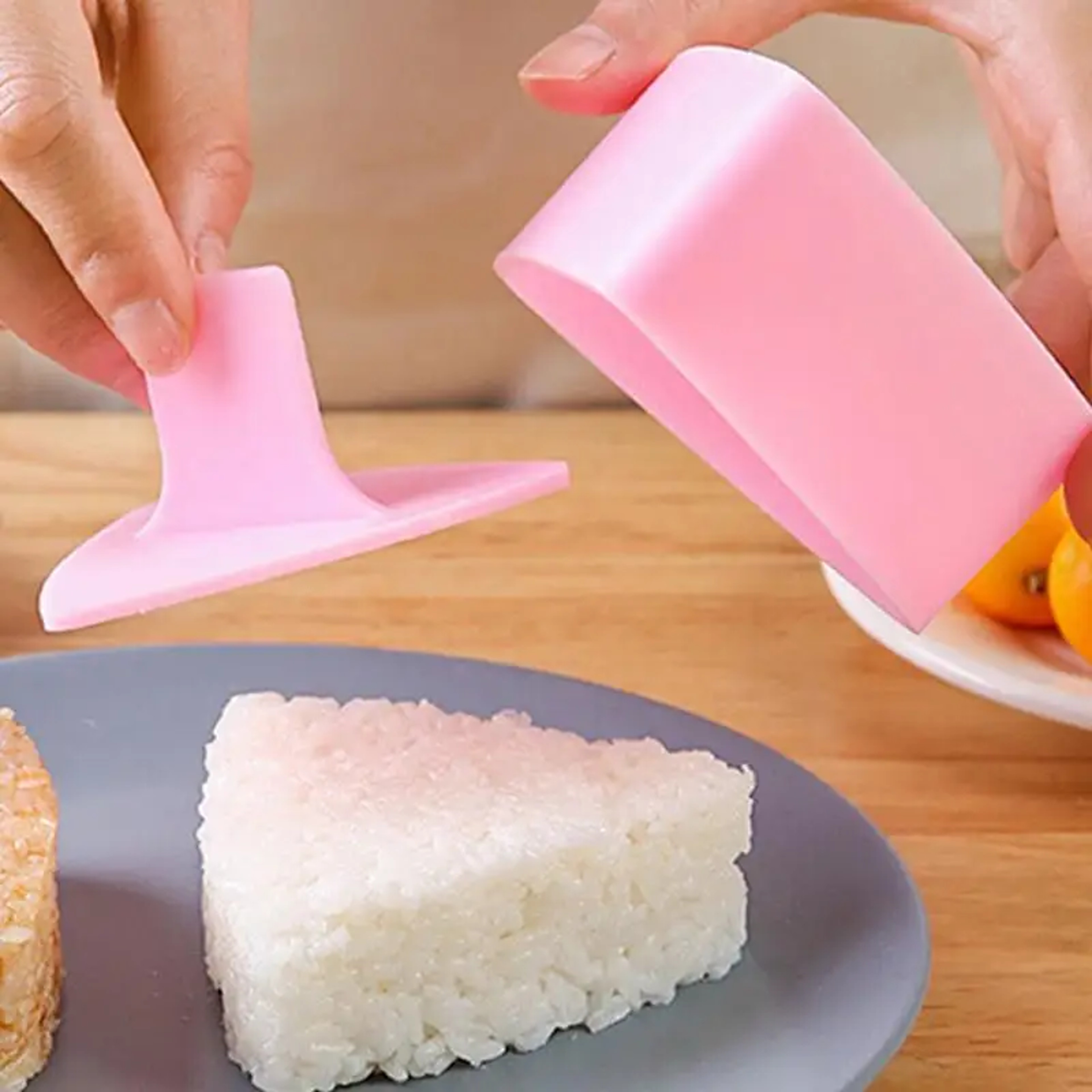 Easy Press Triangular Sushi Mold Kit For Perfect Onigiri Rice Ball Maker 1