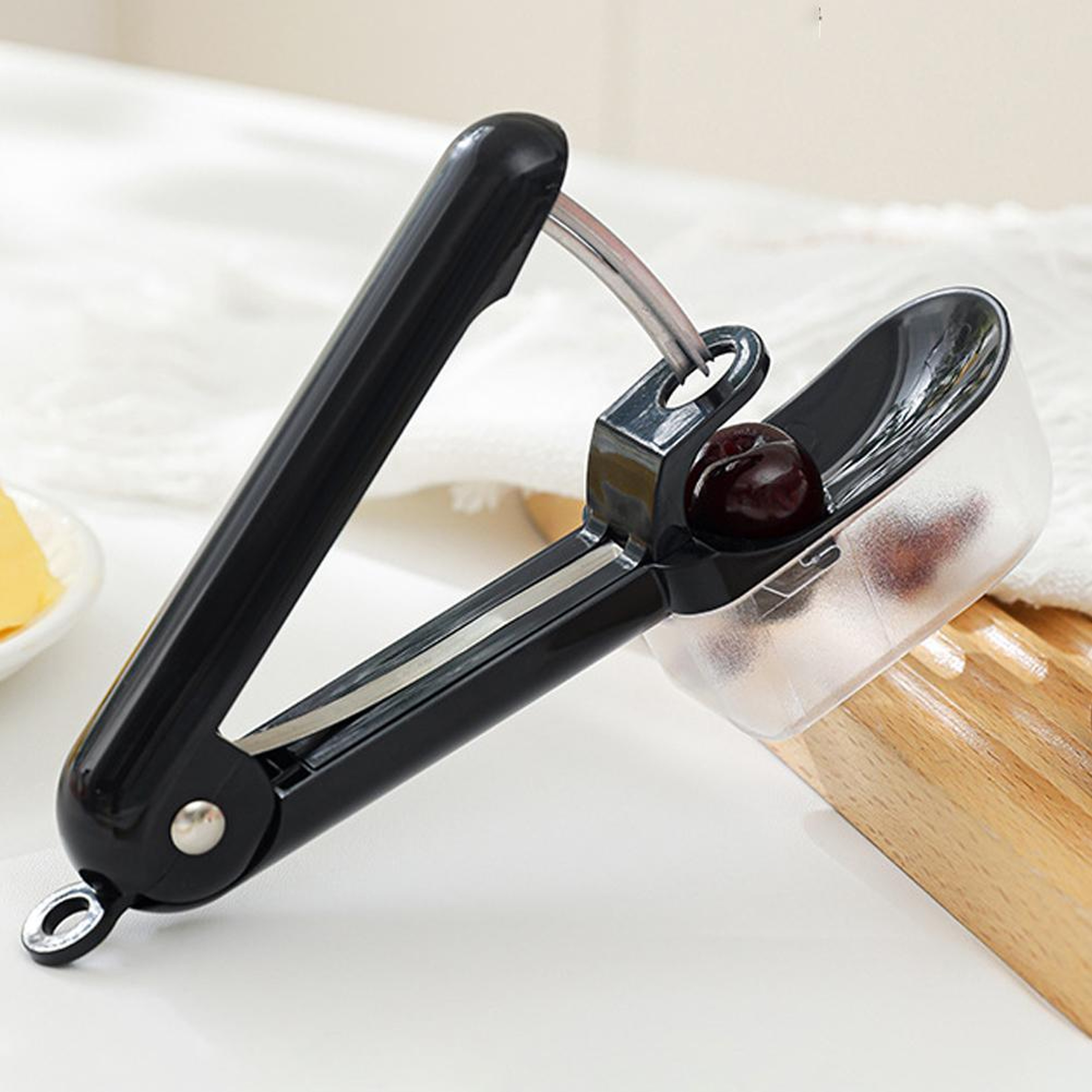 Cherry Pitter & Olive Seed Remover Tool Easy One-Press Fruit Pitting Kitchen Gadget – view 4