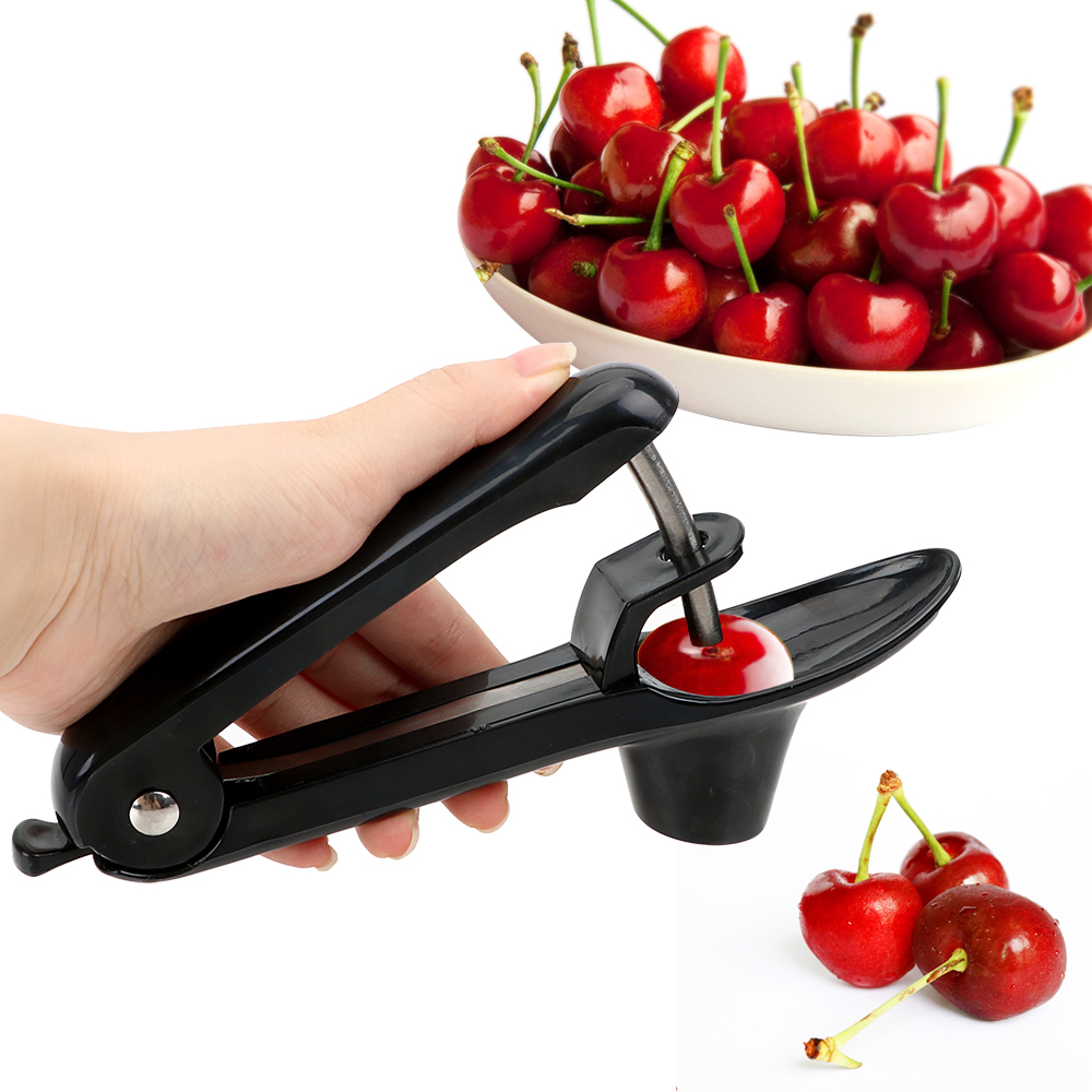 Stainless Steel Cherry Pitter & Olive Seed Remover Kitchen Tool – view 1