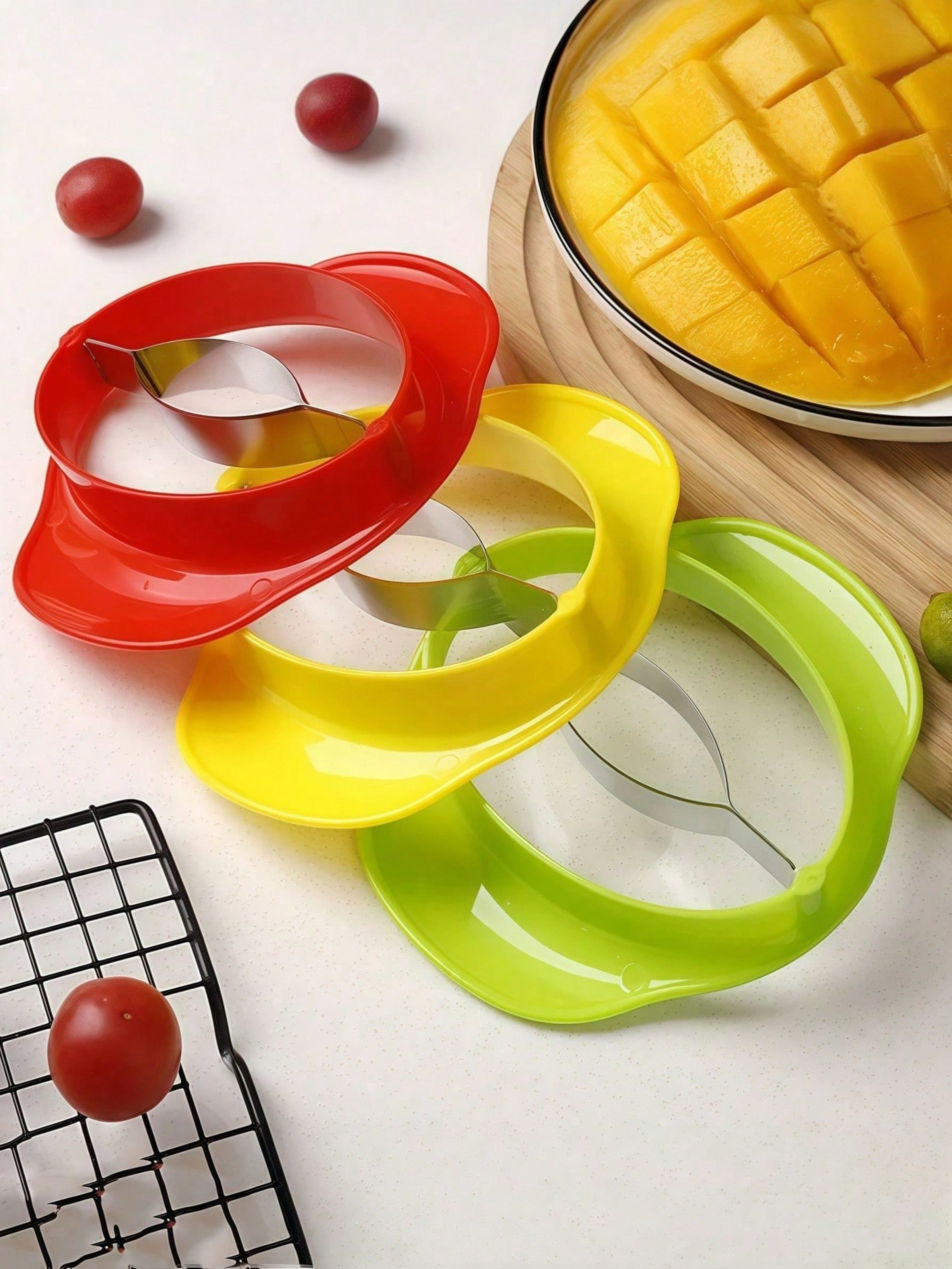 Premium Mango Peeler and Mango Slicer Stainless Steel Fruit Cutter Tool – view 5