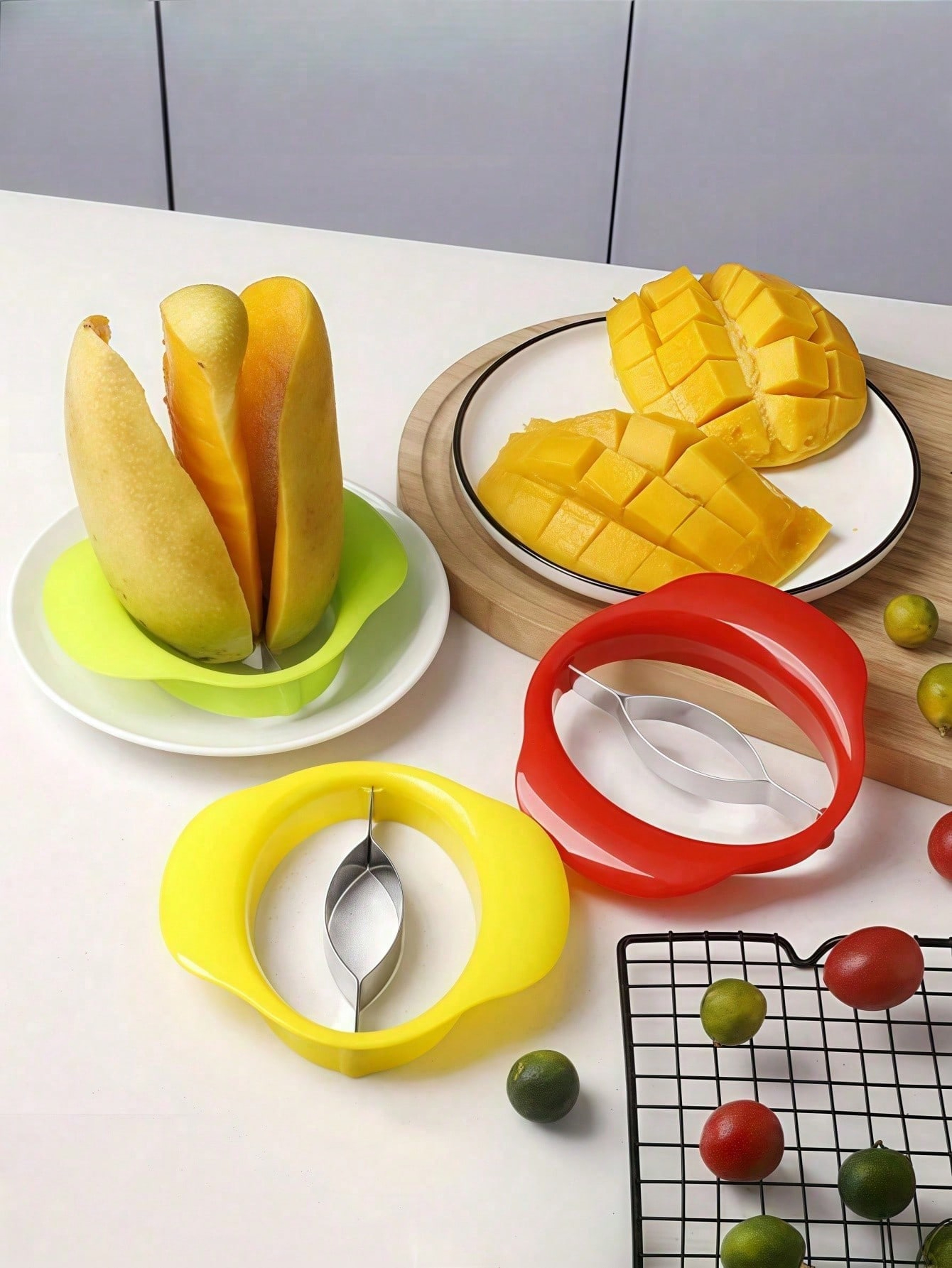 Premium Mango Peeler and Mango Slicer Stainless Steel Fruit Cutter Tool – view 6
