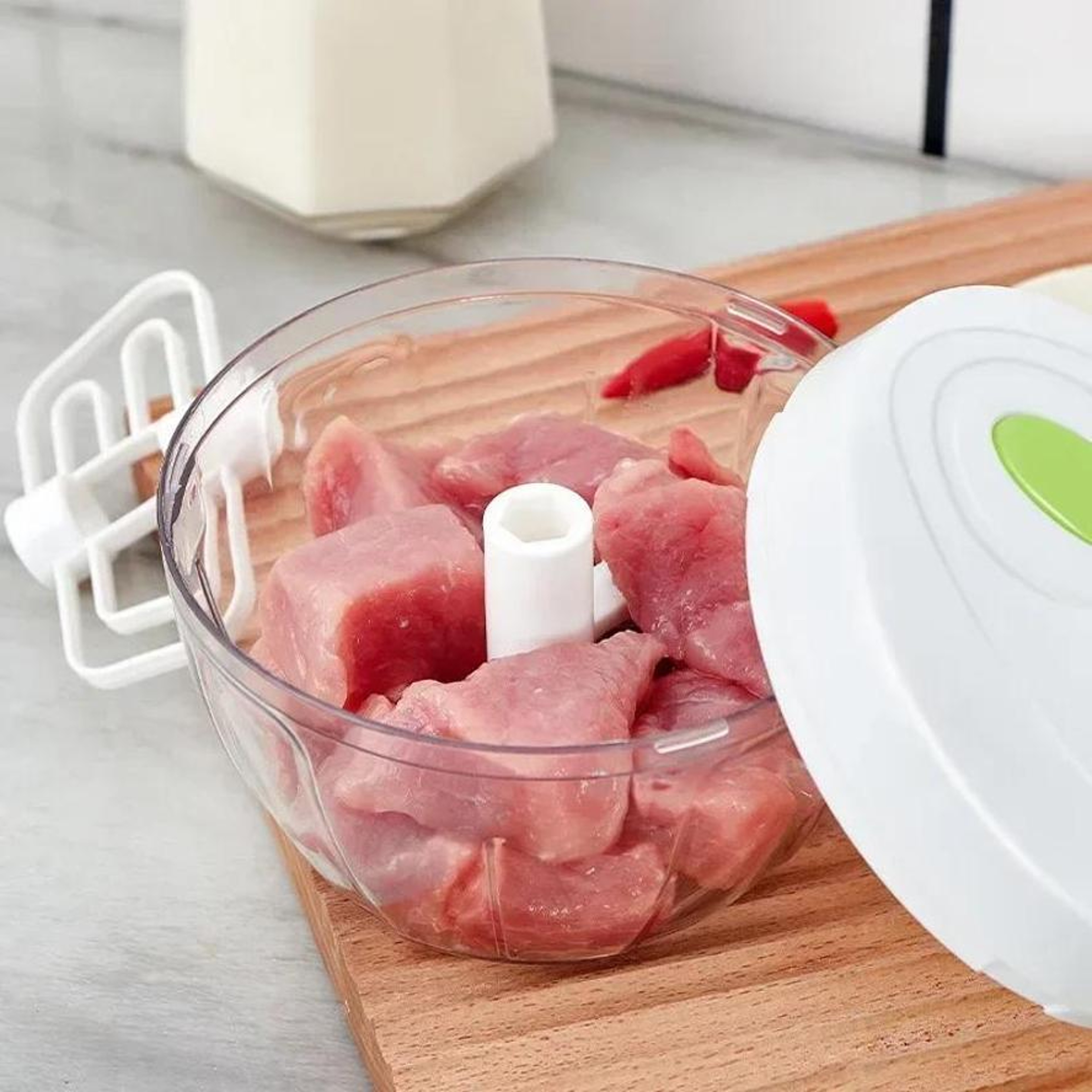 Manual Meat Mincer Hand Food Processor for Meat, Vegetables, Fruits & Nuts – view 6