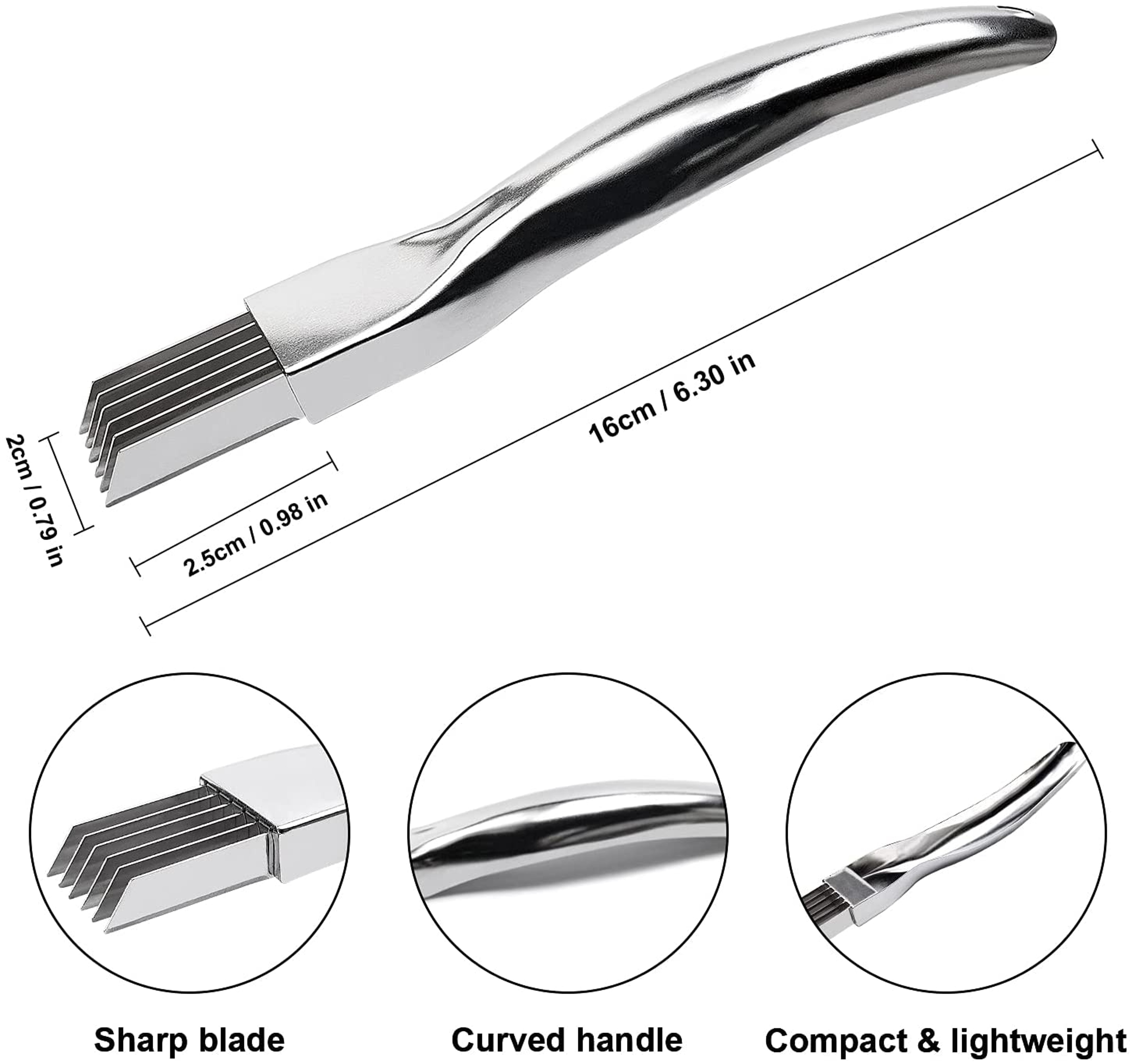 Stainless Steel Green Onion Slicer Multi Blade Vegetable Cutter & Garlic Chopper – view 5