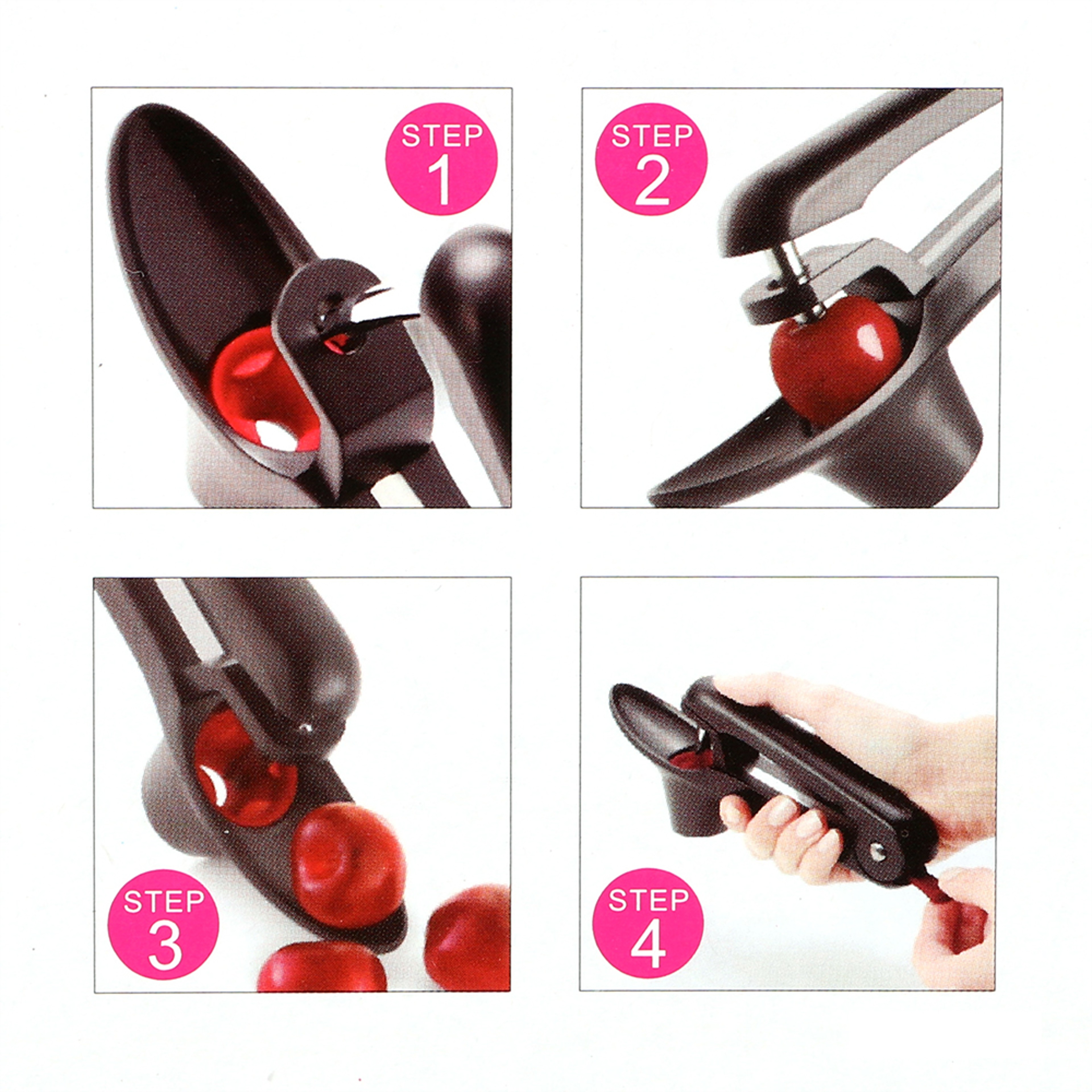 Easy Press Cherry Pitter and Olive Pitter Kitchen Tool for Fast Seed Removal – view 4