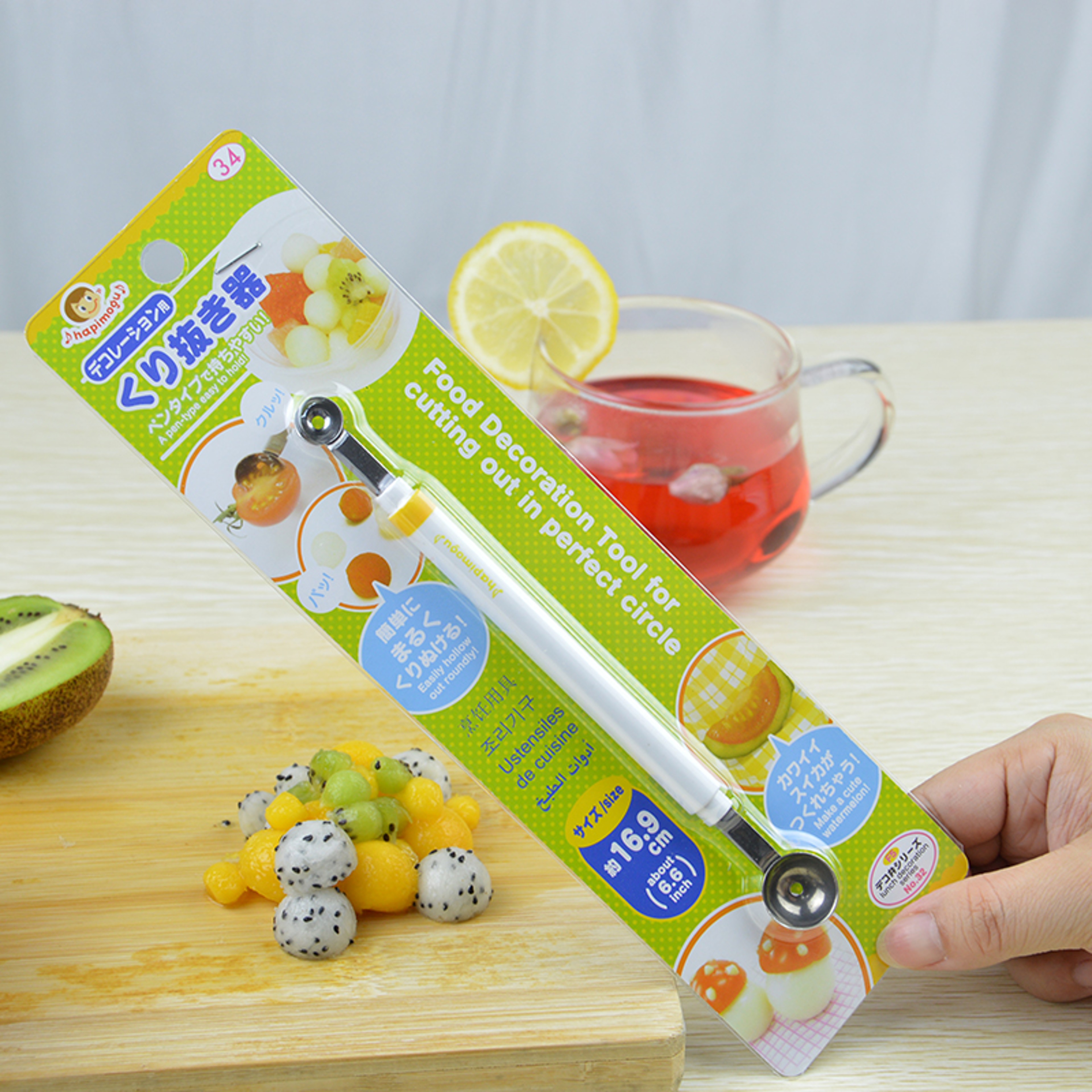 Stainless Steel Melon Baller Double-Ended Fruit Scoop & Ice Cream Scoop Tool – view 5