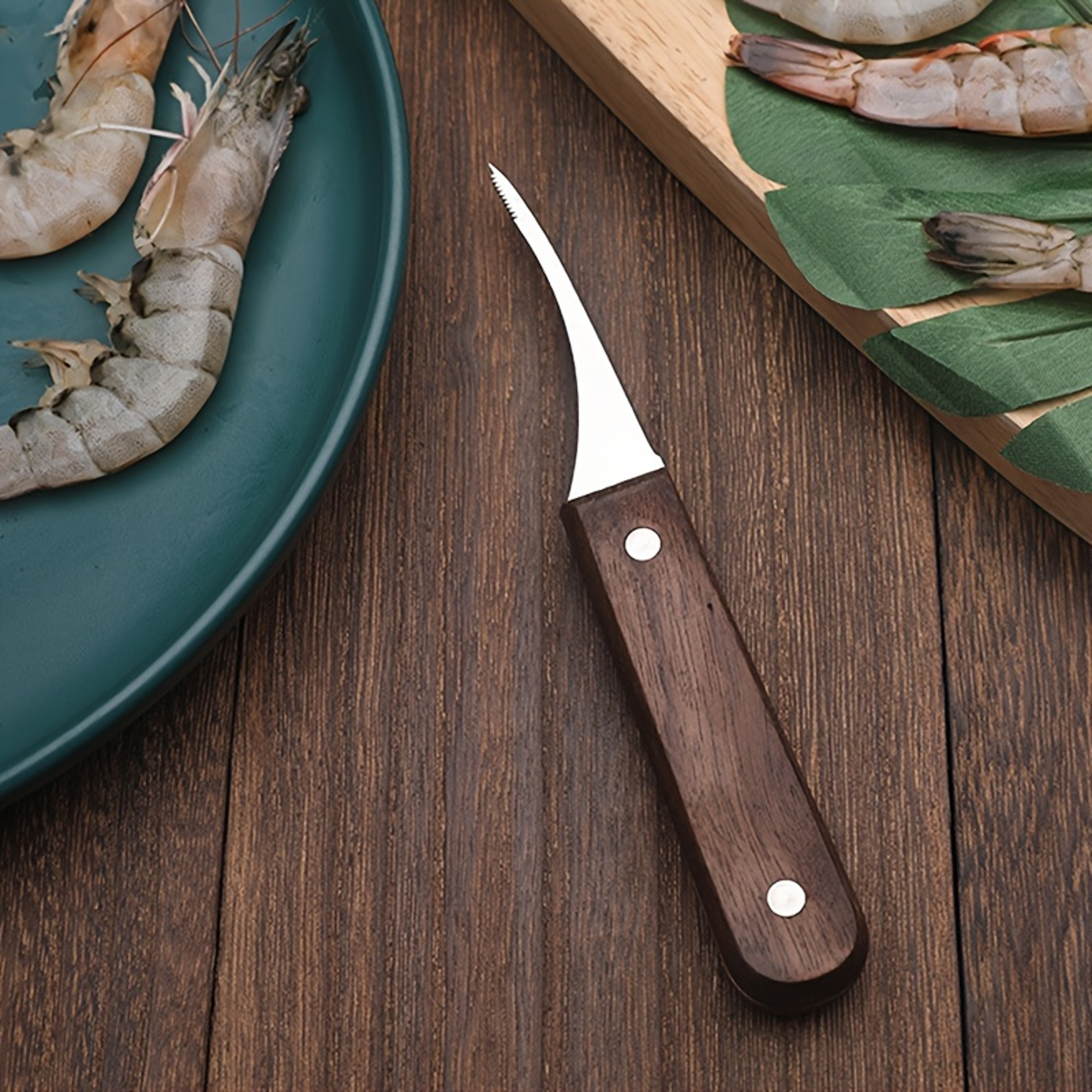 2pcs Shrimp Deveiner Tool & Shrimp Peeler Set for Fast Seafood Prep – view 1