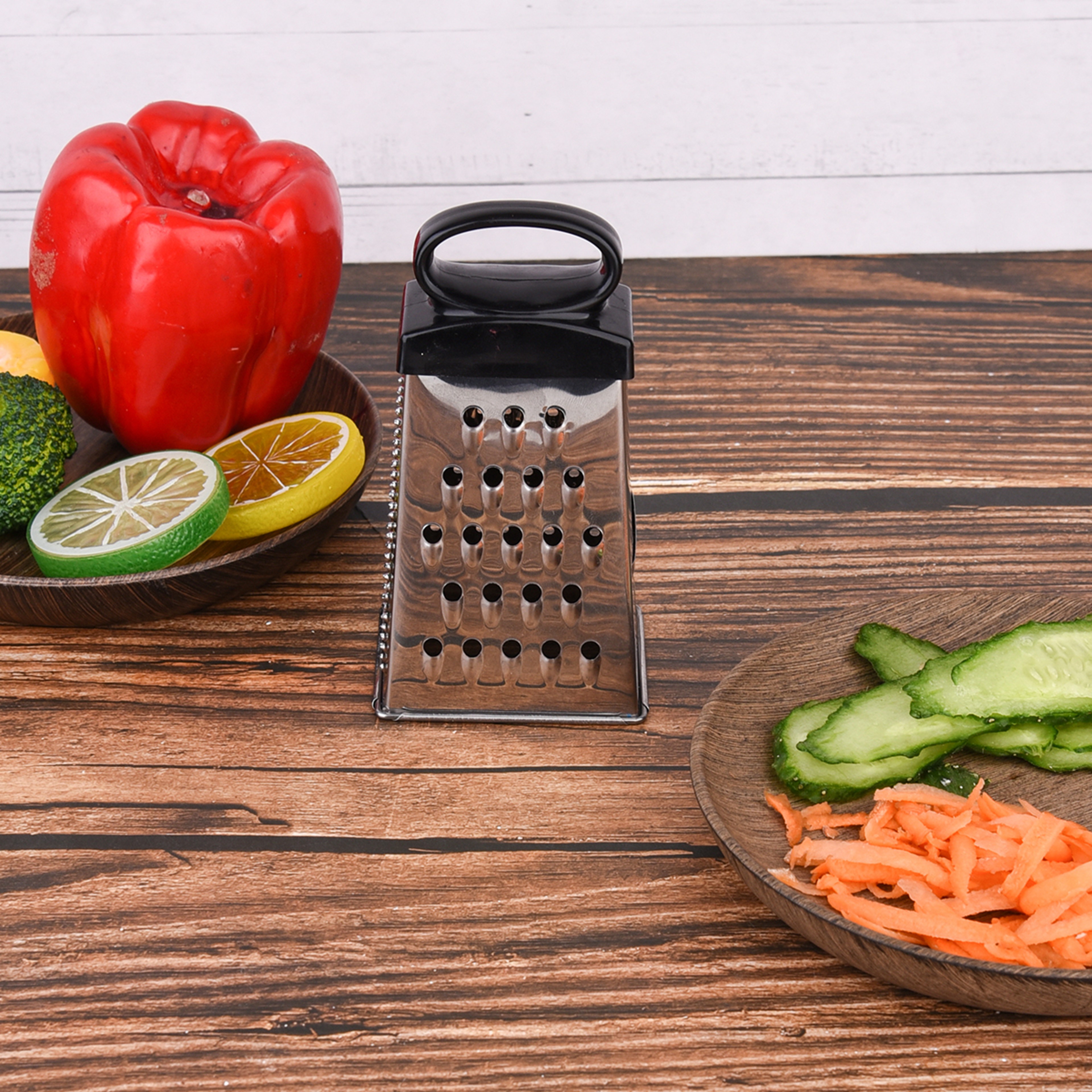 Mini Stainless Steel Grater 4 Sided Cheese & Vegetable Kitchen Grater – view 3
