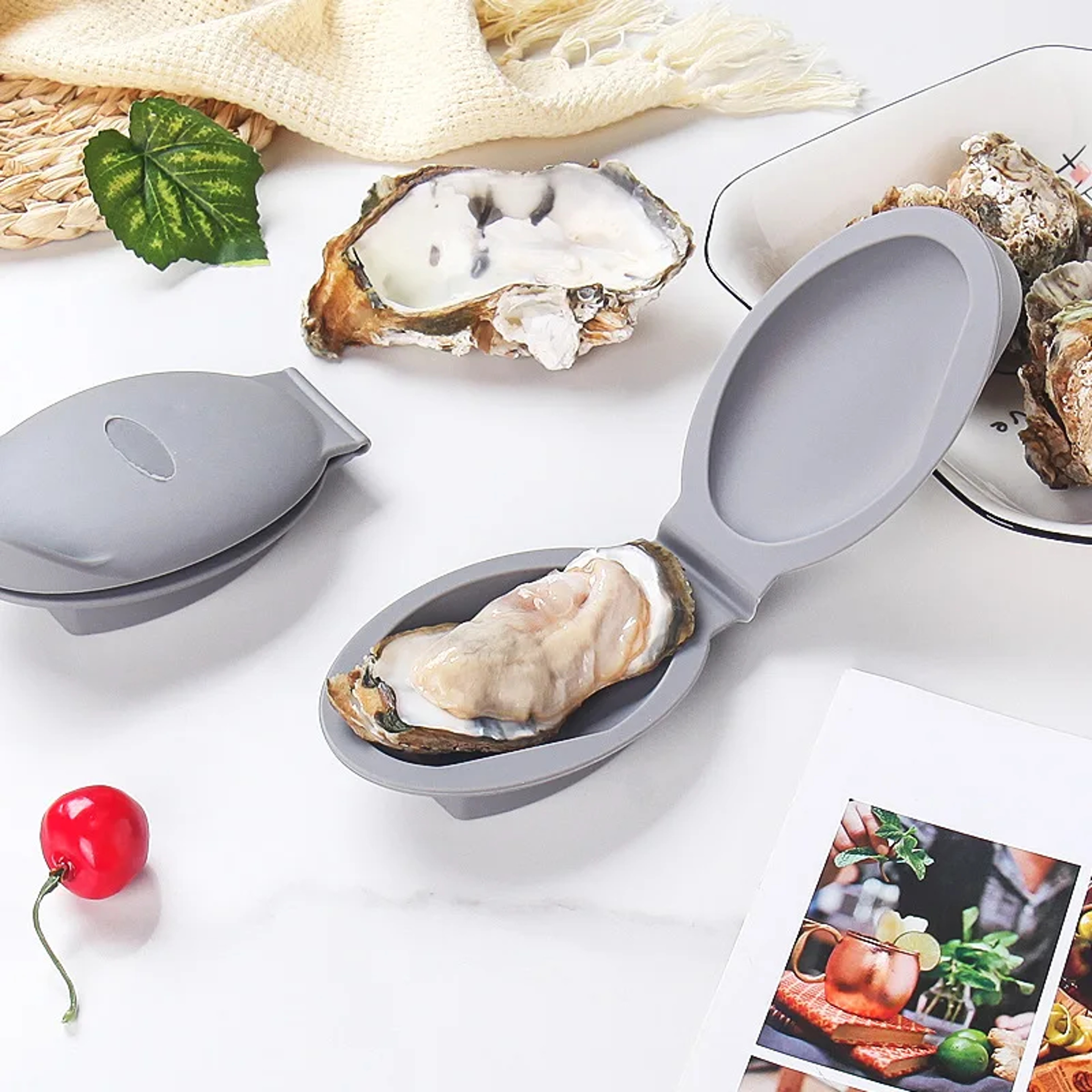 Silicone Oyster Shucking Tool Hand Clip Safe Oyster Opener for Shellfish & Seafood – view 2
