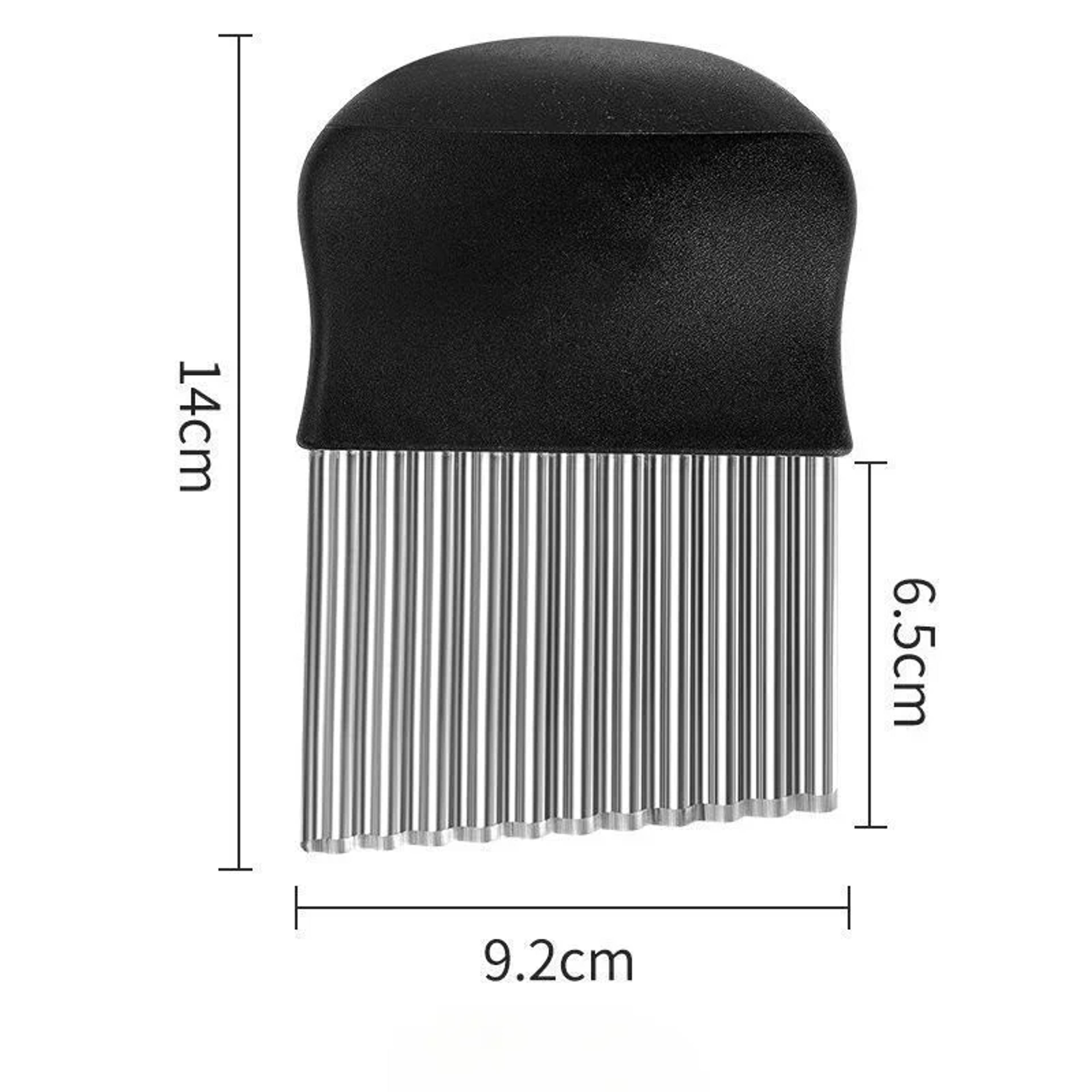 Premium Crinkle Cutter Stainless Steel Potato Slicer for Wavy Fries, Vegetables & Fruit – view 6