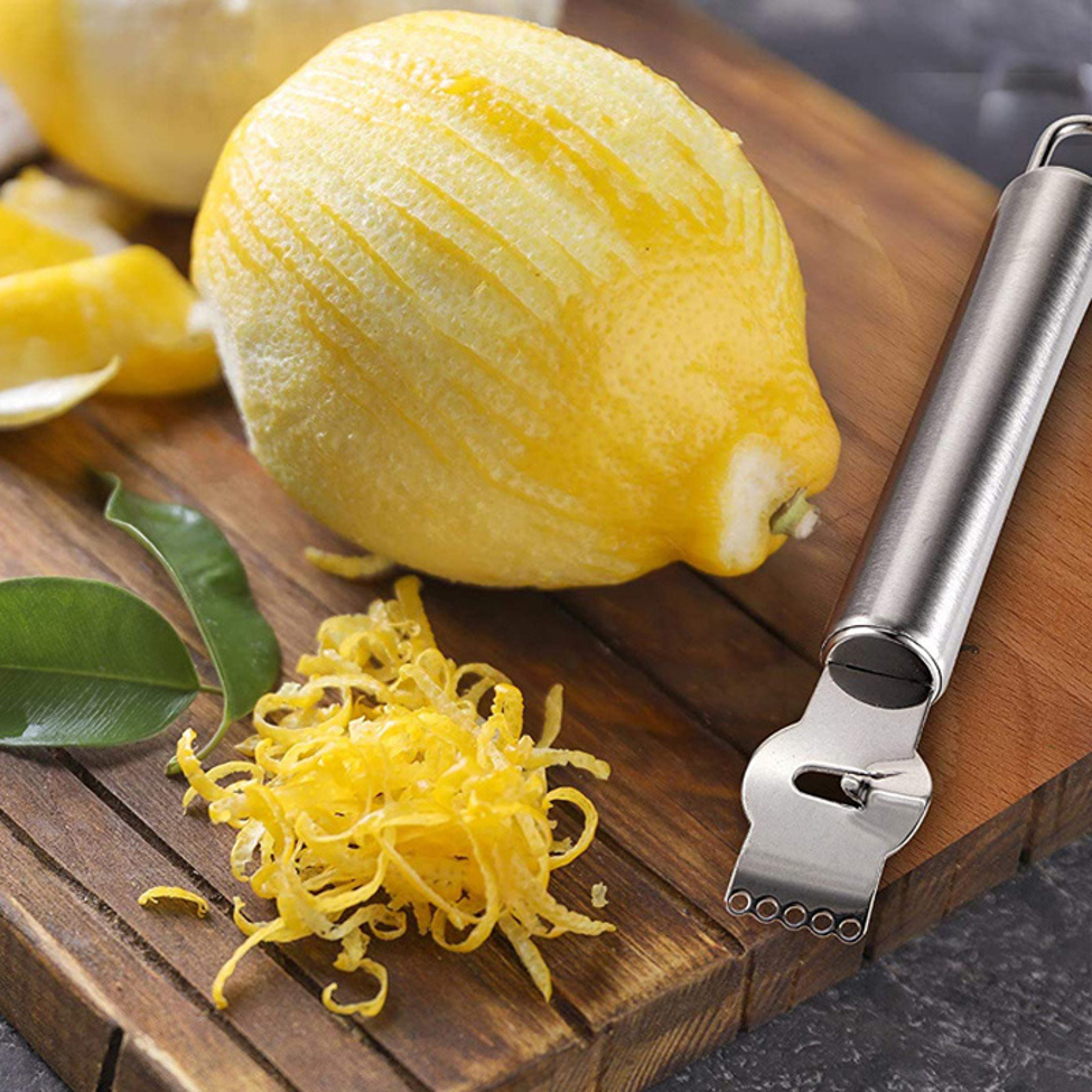 Stainless Steel Citrus Peeler Dual Purpose Orange Peeler Tool & Lemon Peeling Kitchen Gadget – view 2