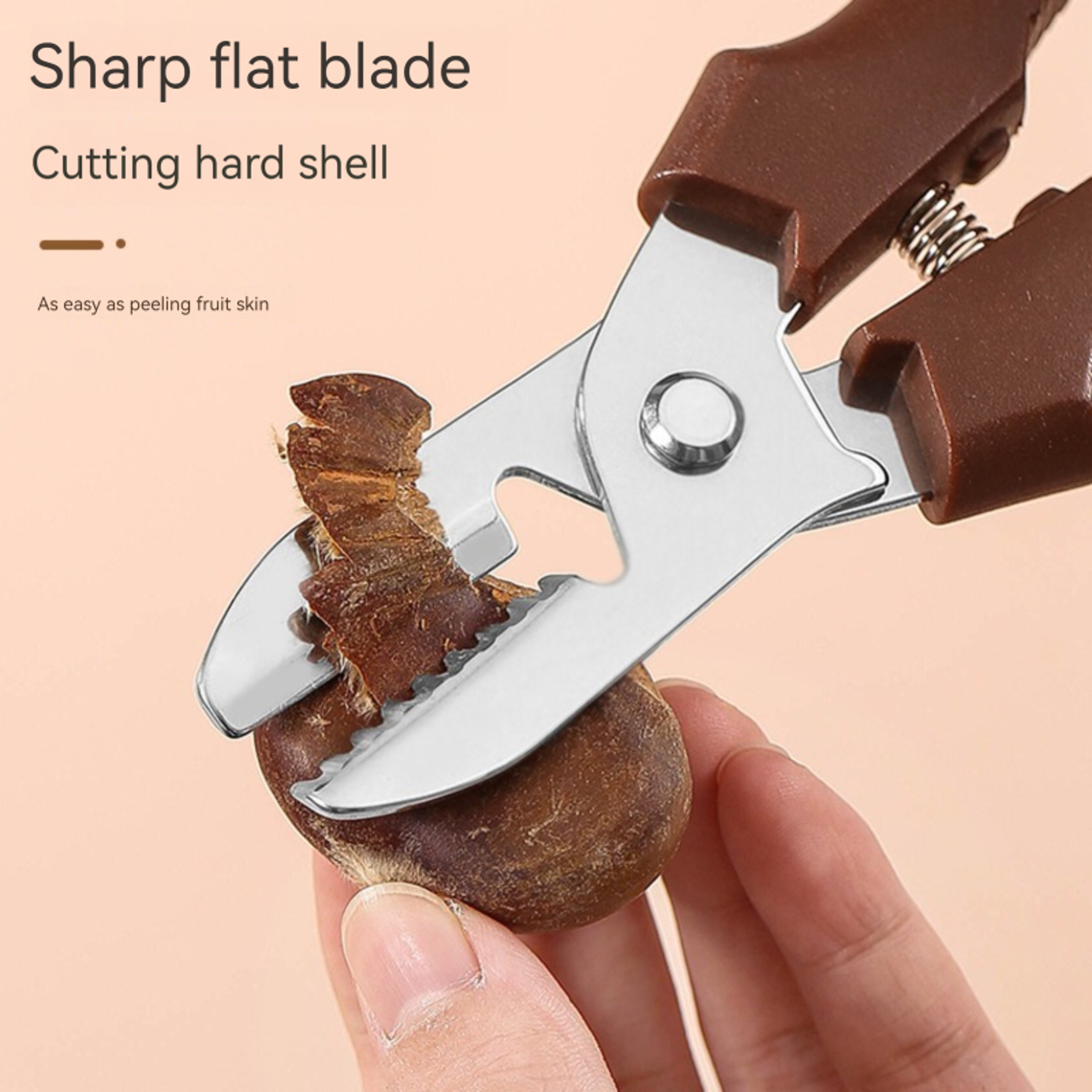 Stainless Steel Chestnut Peeler And Chestnut Cutter Scissors For Fast Safe Kitchen Prep 3