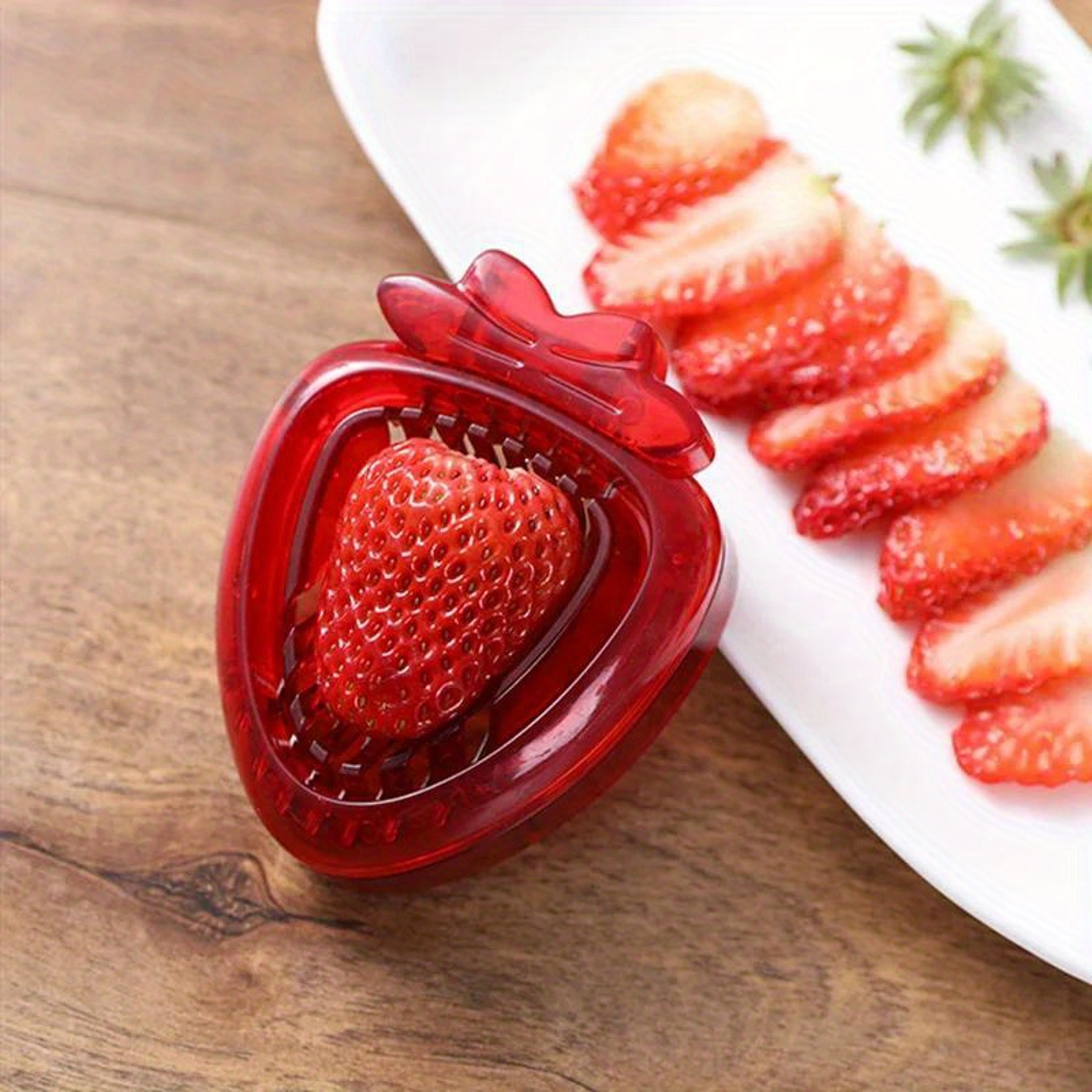 Strawberry Huller and Strawberry Slicer Kitchen Fruit Prep Tool – view 1
