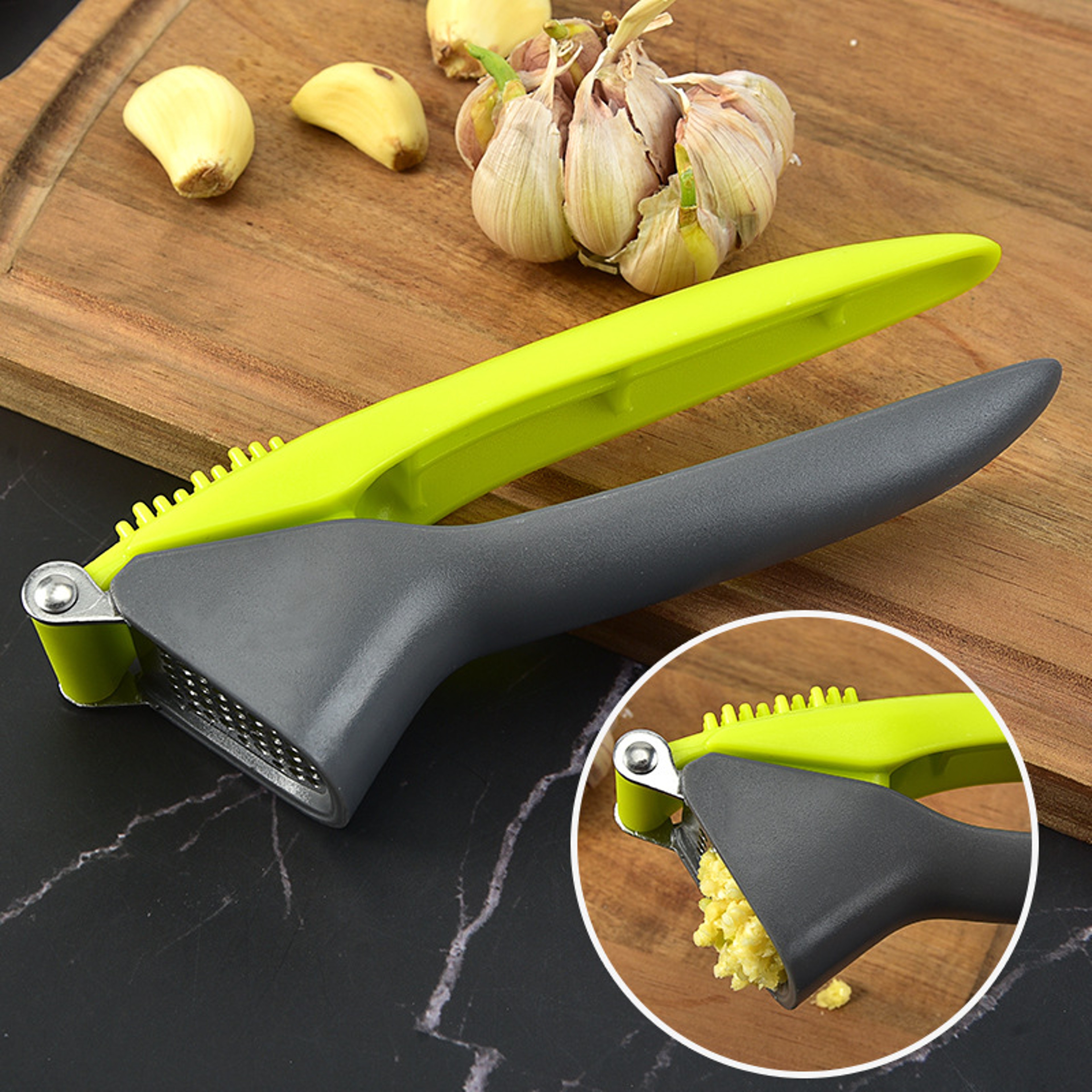 Premium Stainless Steel Garlic Press And Ginger Crusher Kitchen Mincer 1