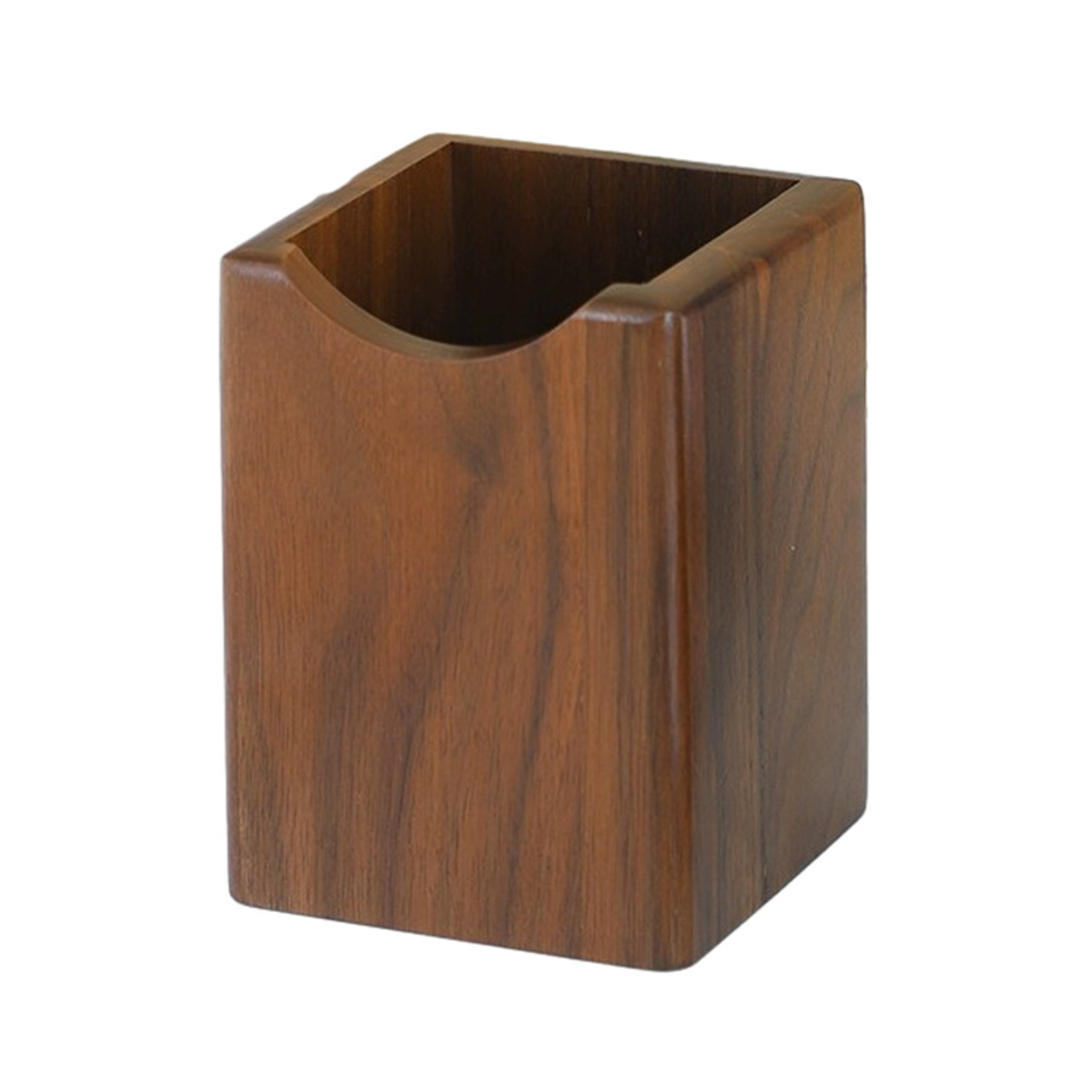 Natural Walnut Pen Holder, Wooden Ink Pen Storage Case for Desk, Writing Stationary Organizer, Office School Supplies – view 7