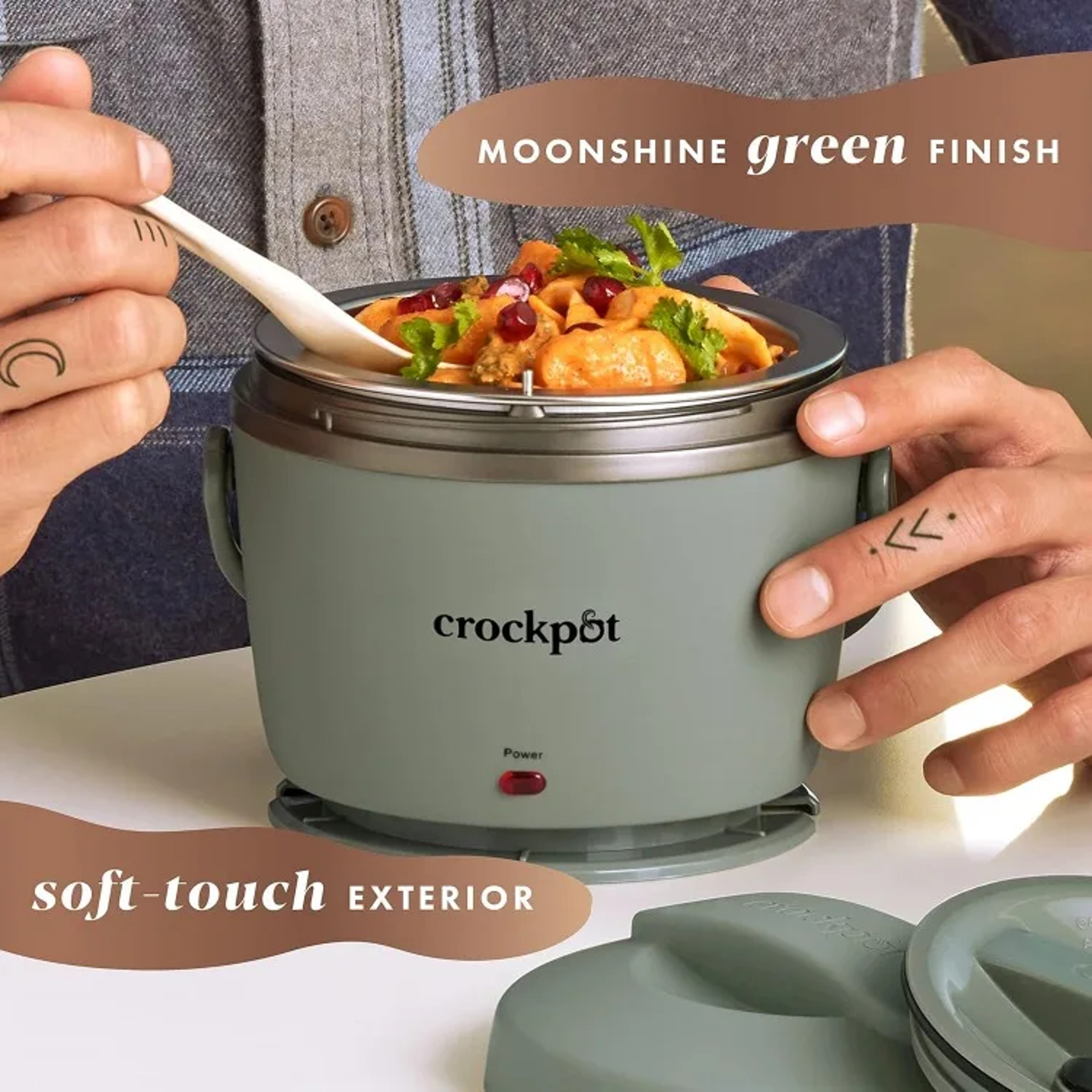 Good Portable Electric Lunch Box, 20-Ounce Food Warmer in Moonshine Green Spill-Free, Travel-Friendly, On-the-Go Meals – view 1