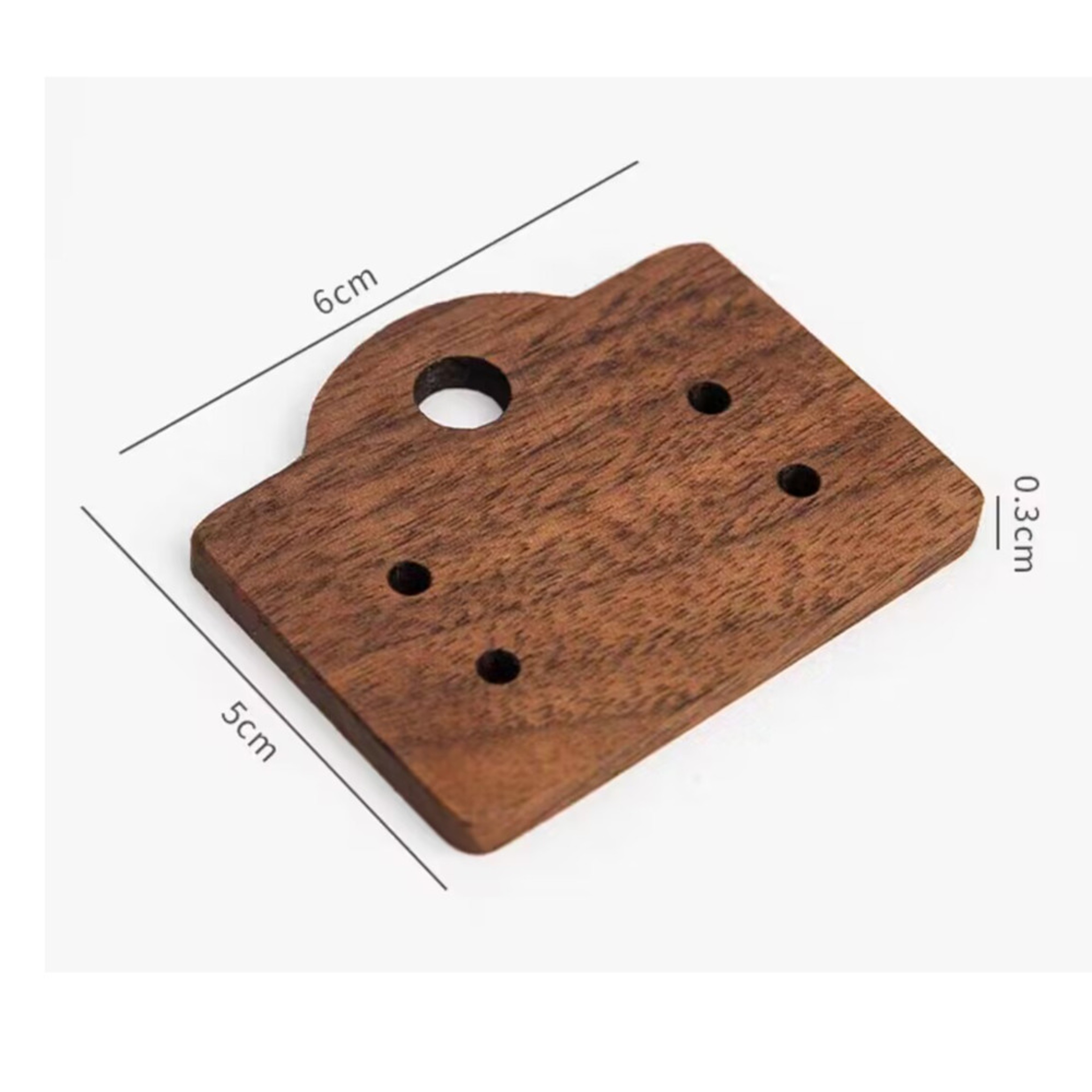 Black Walnut Earring Stud Display Cards, Solid Wood Jewelry Display Shelf for Ear Nails Earrings, Wooden Earring Storage – view 8