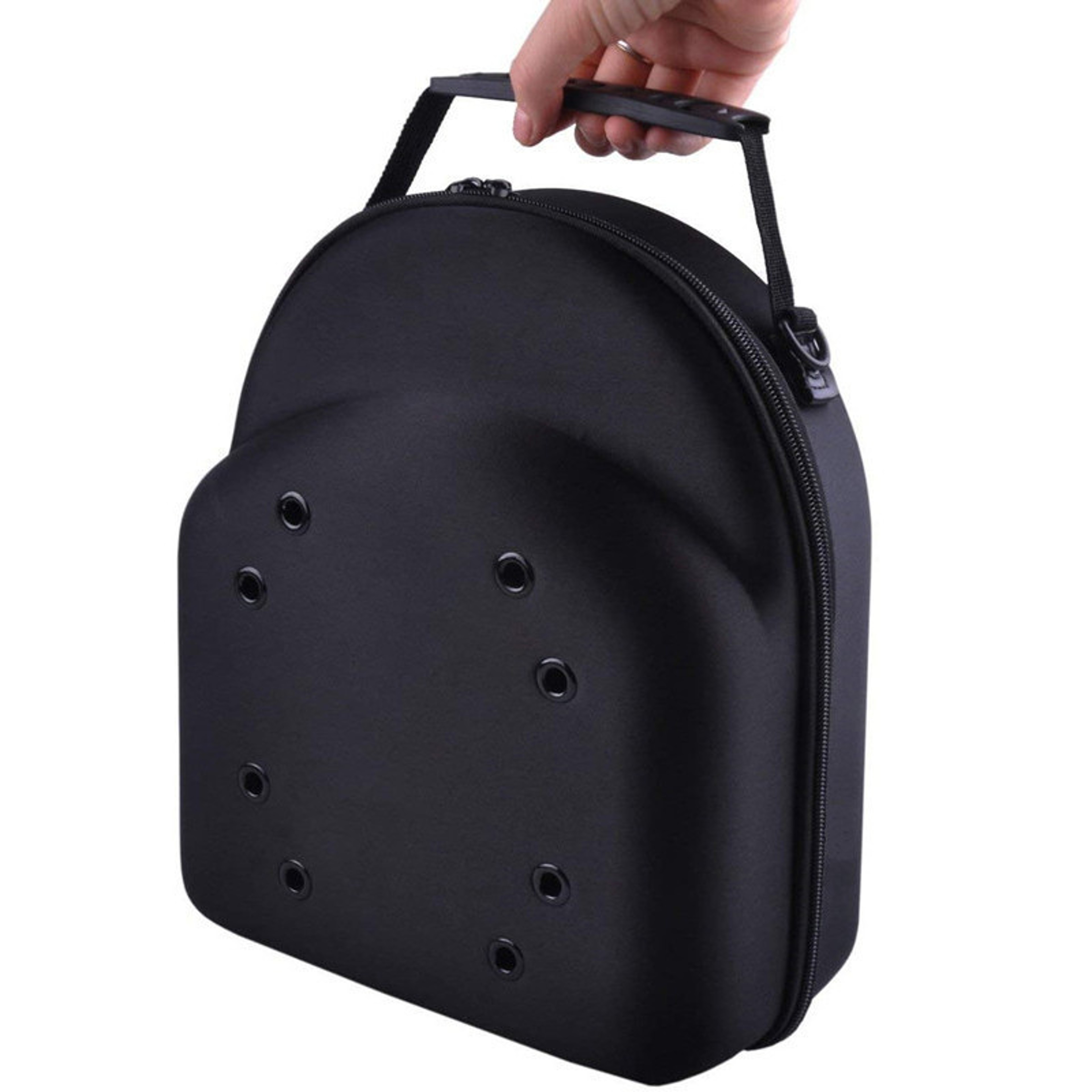 Hard Shell Hat Travel Case, Portable Outdoor Baseball Cap Carrier, Protective Storage Box for Caps with Handle – view 8