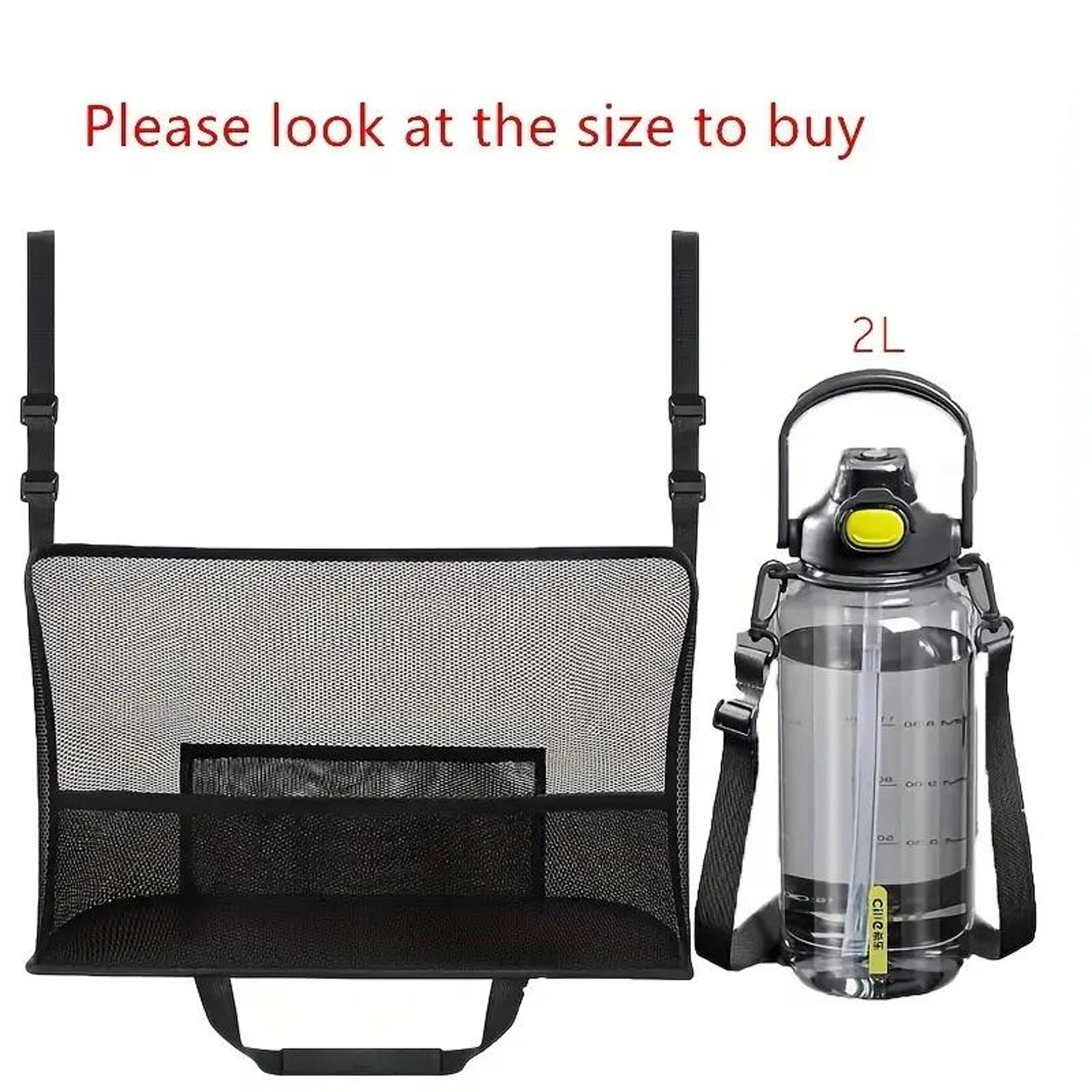 1pc Spacious Car Seat Mesh Bag For Dogs  Pets  Convenient Handbag Purse Clip Organizer With Back Se 3