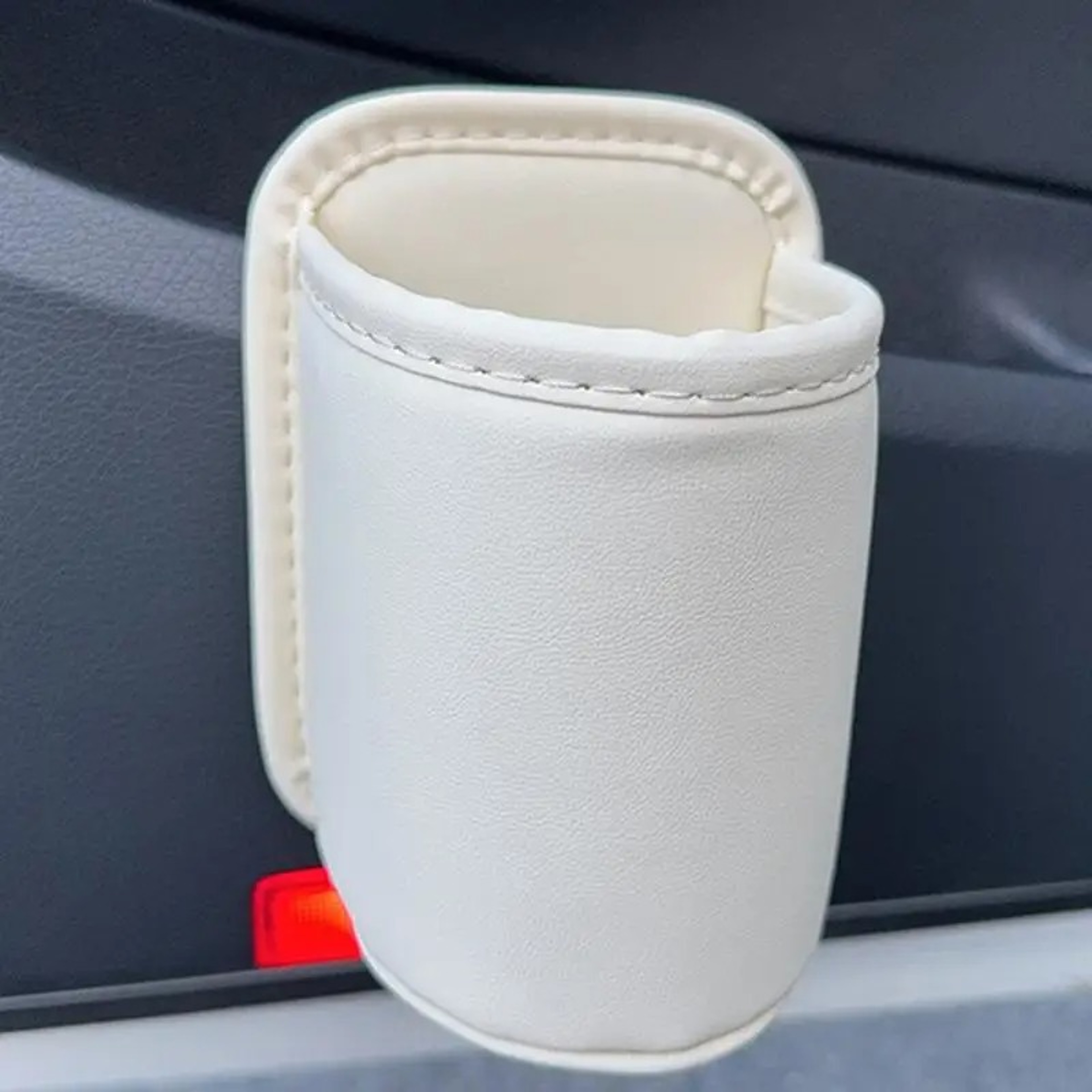 Leather Car Door Cup Holder, Automotive Drink Rack, Storage Bin Organizer for Back Seat Interior Accessories – view 8