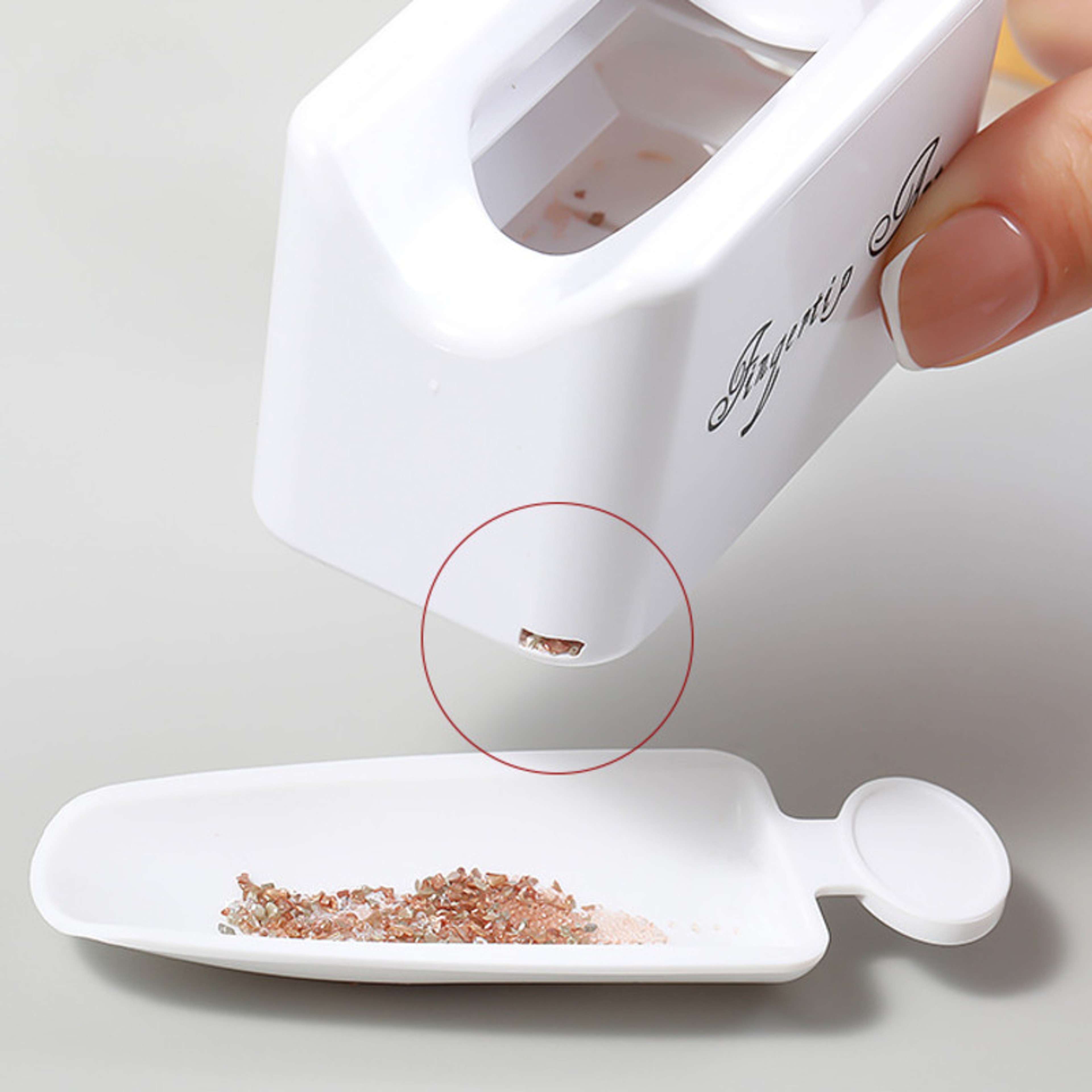 Professional Double Layer Glitter Powder, Drill Nail Art Storage Box, Portable Jewelry Recycling ContainerManicure Tool – view 2