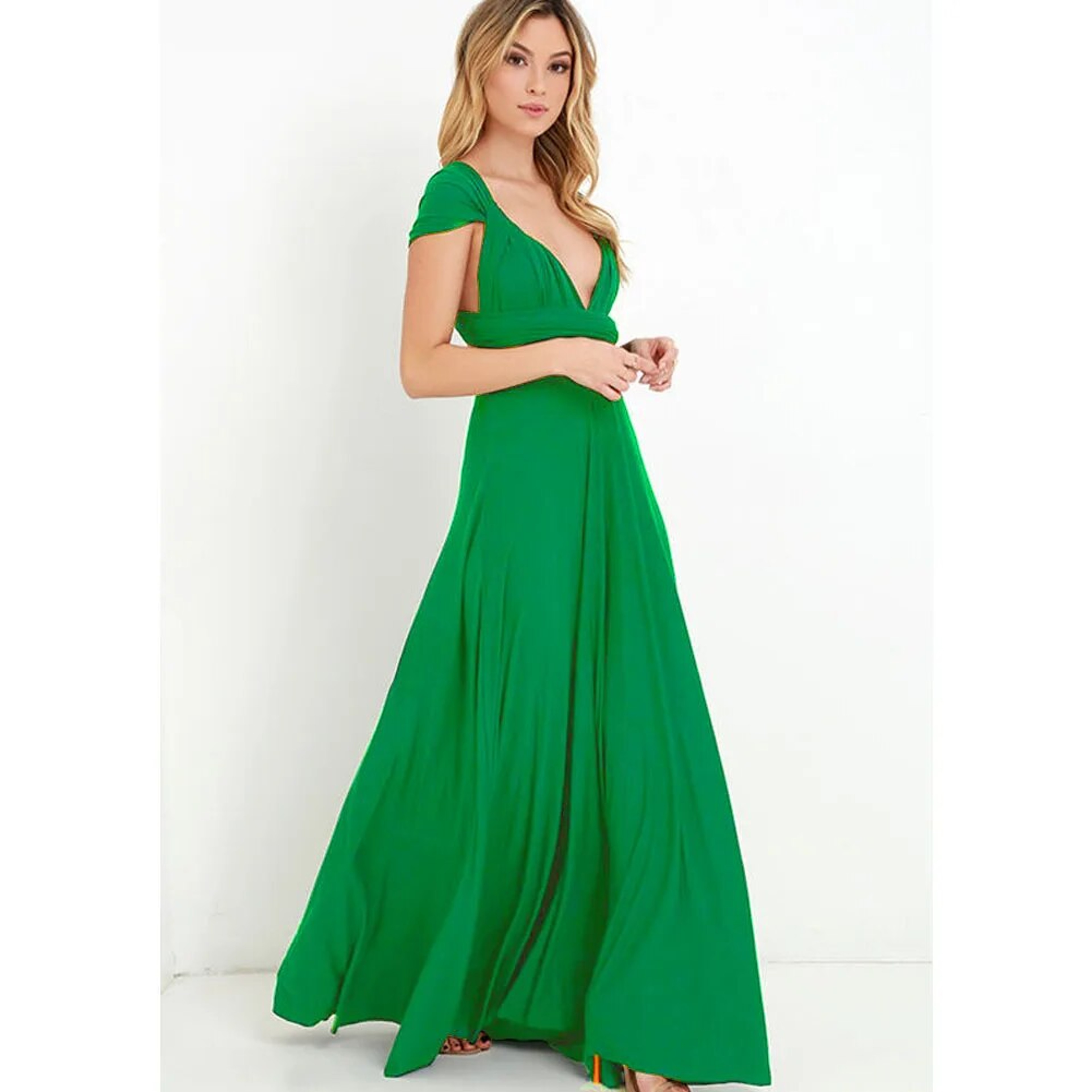 Sexy Women Multiway Wrap Convertible Boho Maxi Dress Red Bandage Long Dress For Party Bridesmaids I 12