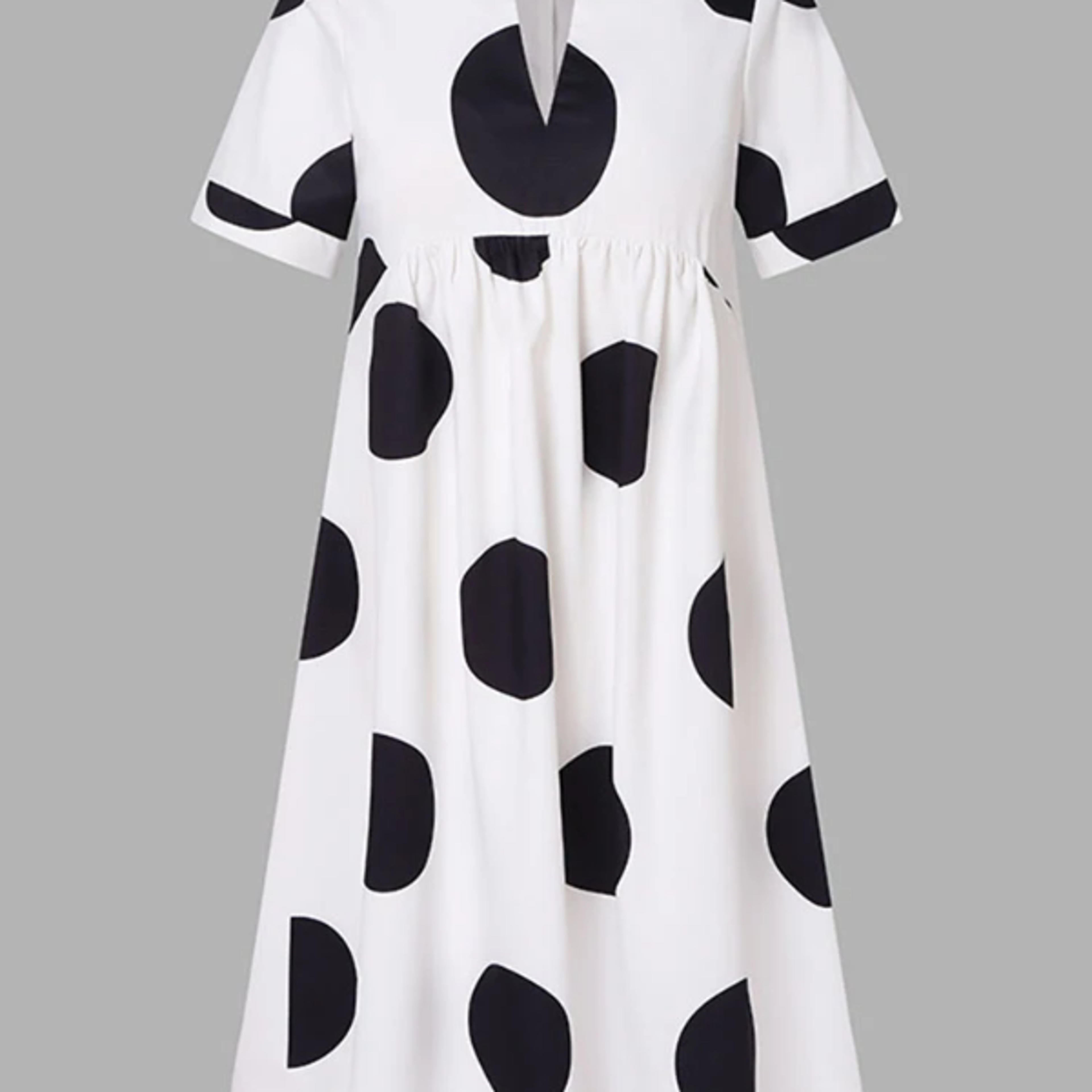 VONDA Plus Size 5XL Women Dress 2025 Summer Bohemian Polka Dot Maxi Long Dress V Neck Party Sundress