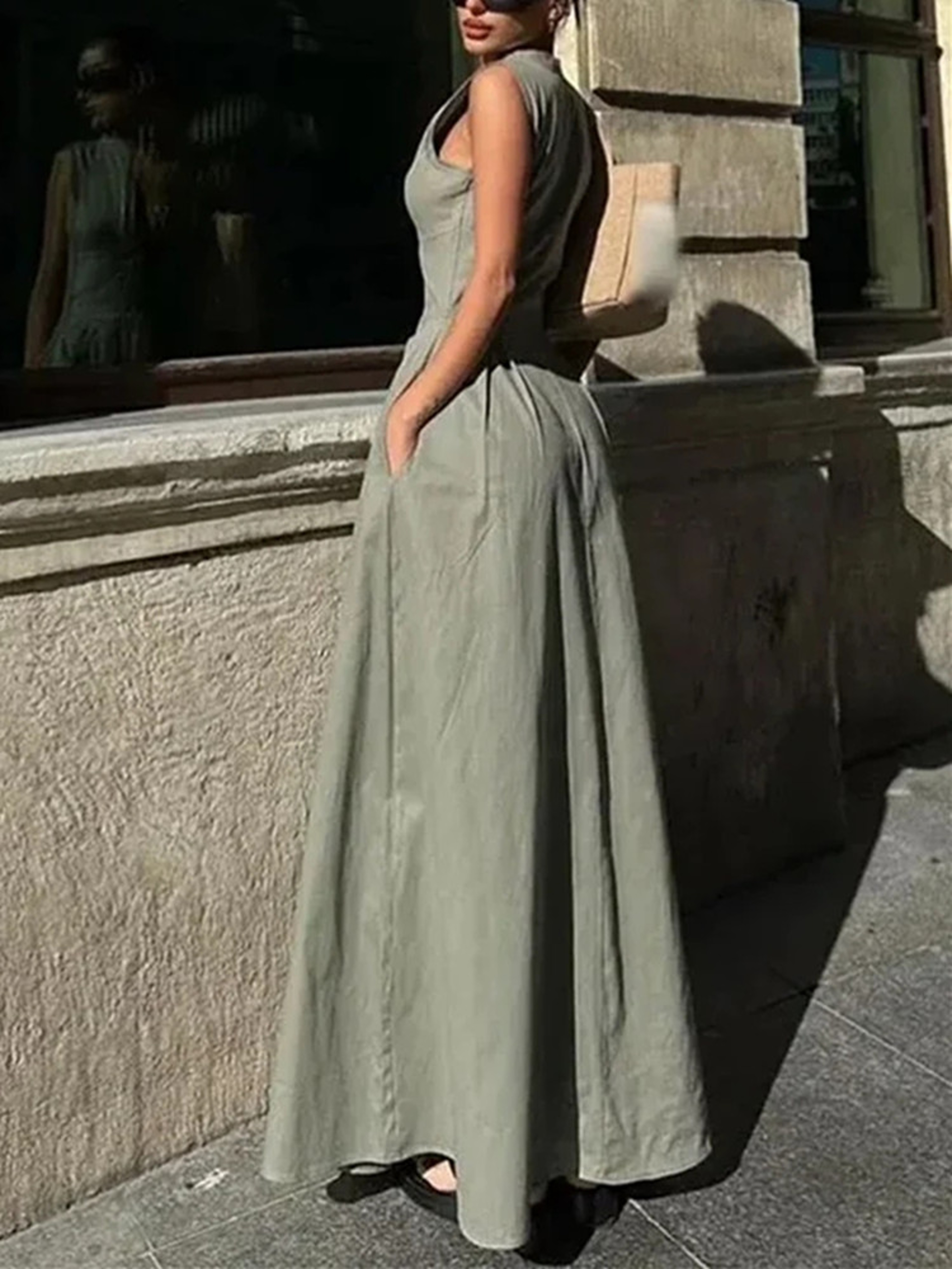 Elegant Party Dresses For Women New Midi Dresses Sleeveless Bodycon Dress Summer 5