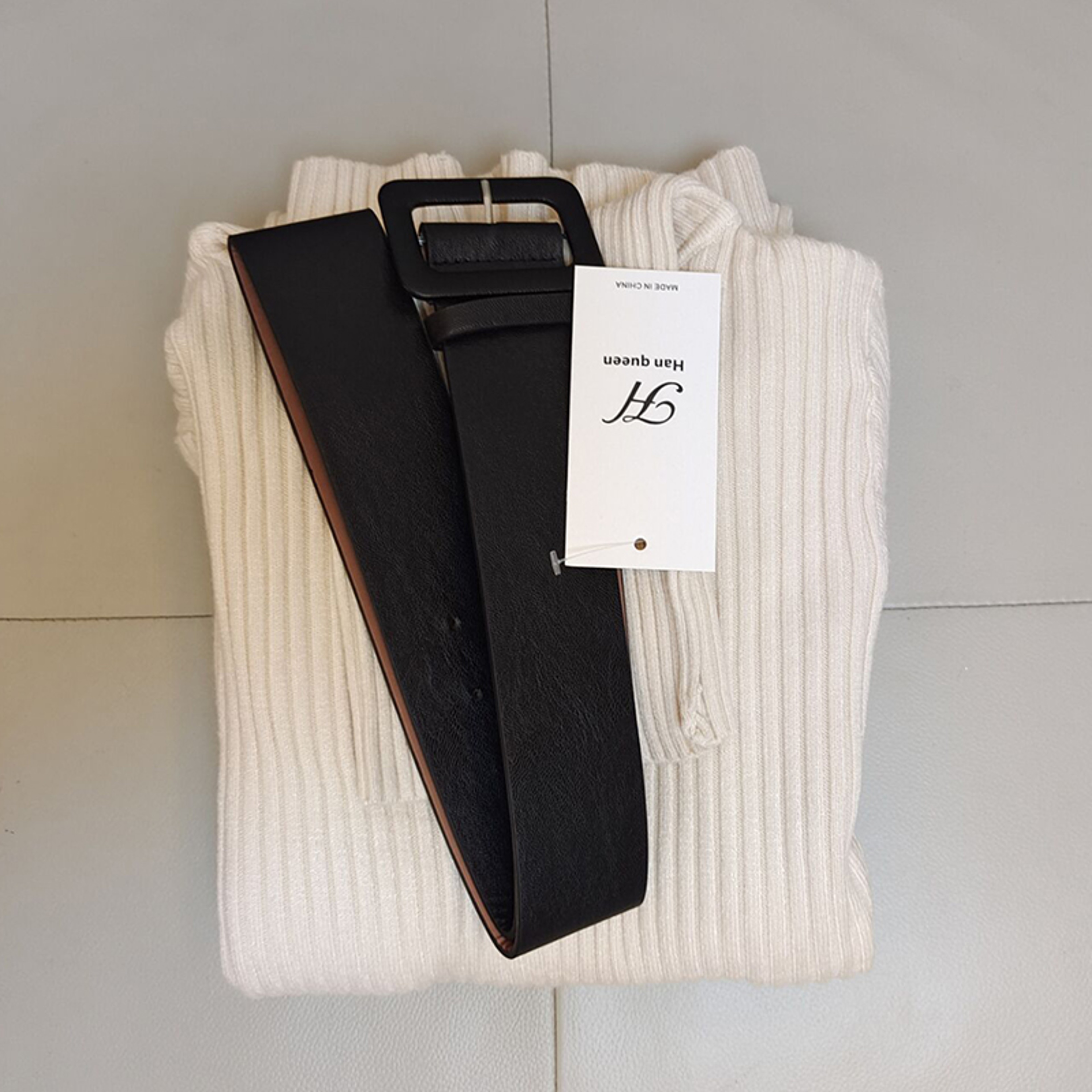 Soft Elastic Turtleneck Sweater Bodycon Dress Midi Winter Party Dress For Women With Belt 5