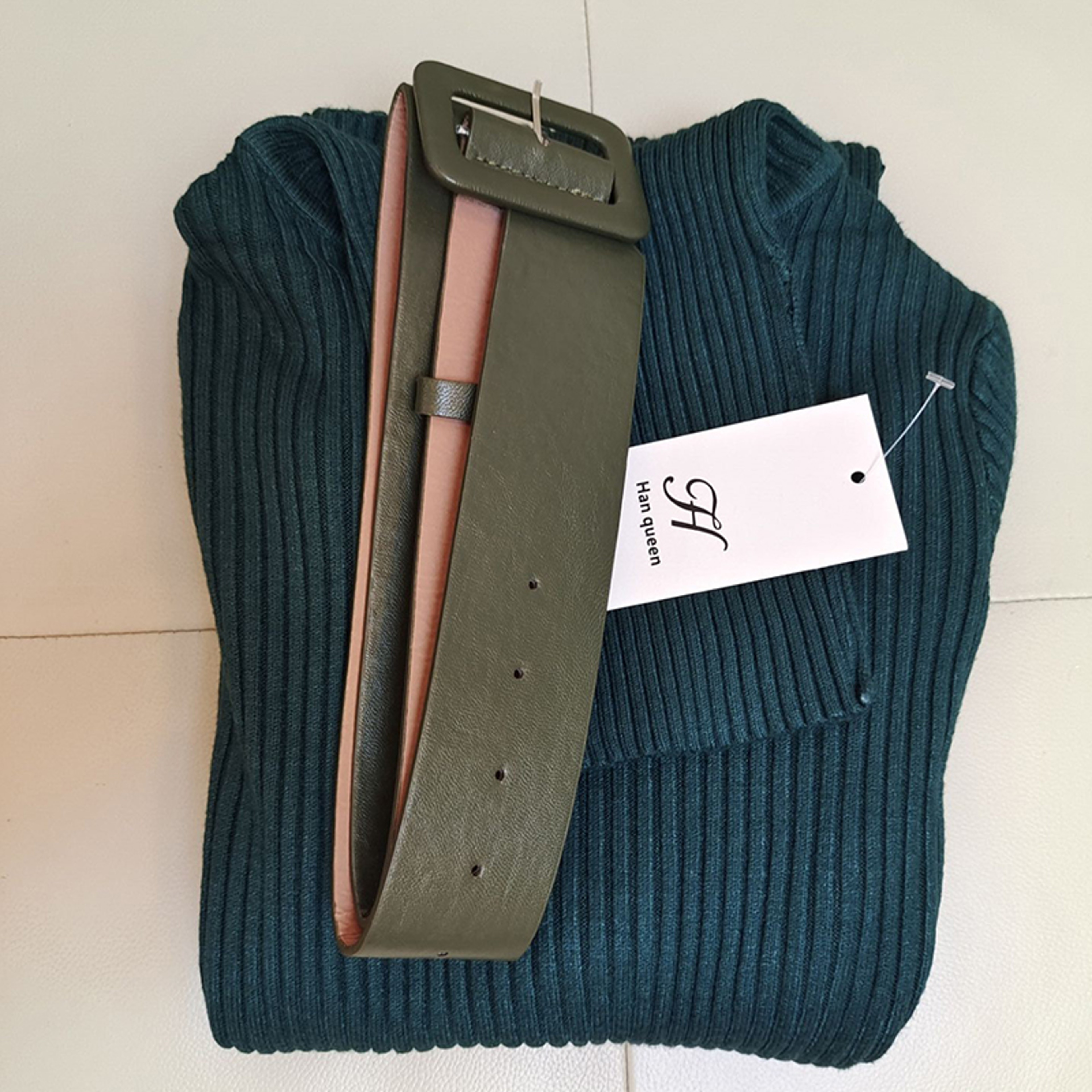Soft Elastic Turtleneck Sweater Bodycon Dress Midi Winter Party Dress For Women With Belt 7