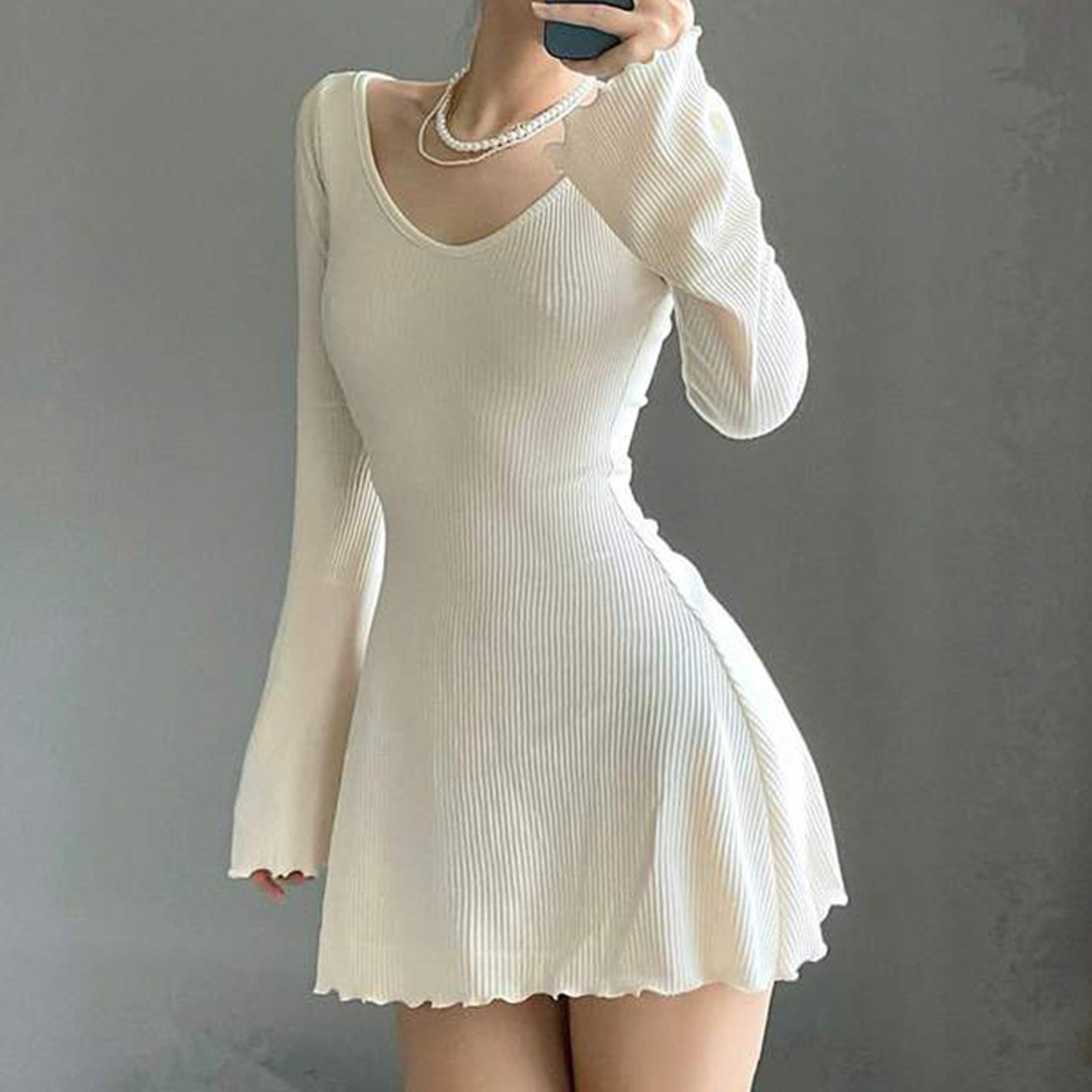 WhiteBlack Sling Sleeveless Dress, Sexy Tight Slimming Skirt, Women's Summer Short Arm Covering, Simple – view 7