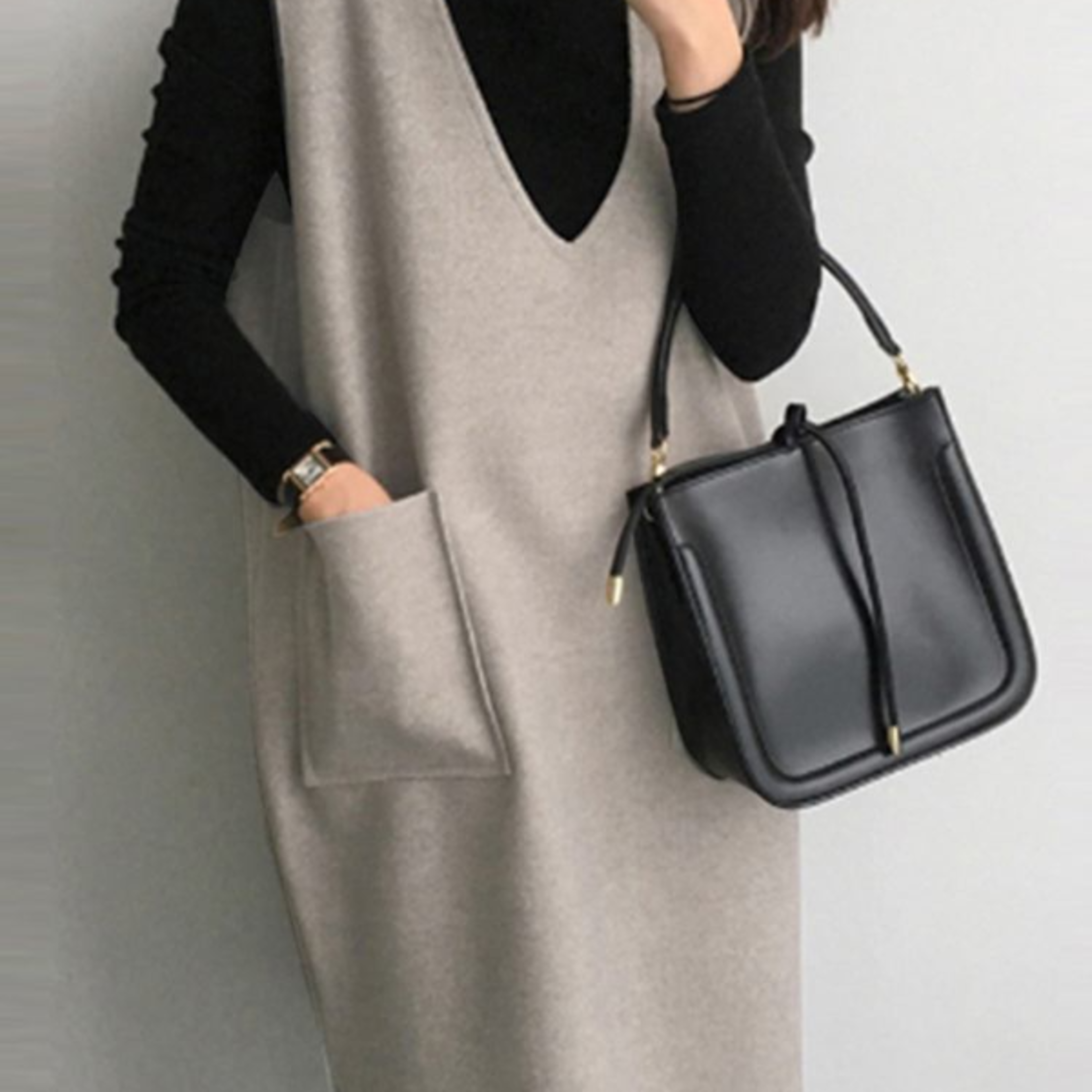 Loose Sleeveless Apron Dress Vintage Women Corduroy Casual Holiday Oversize 0