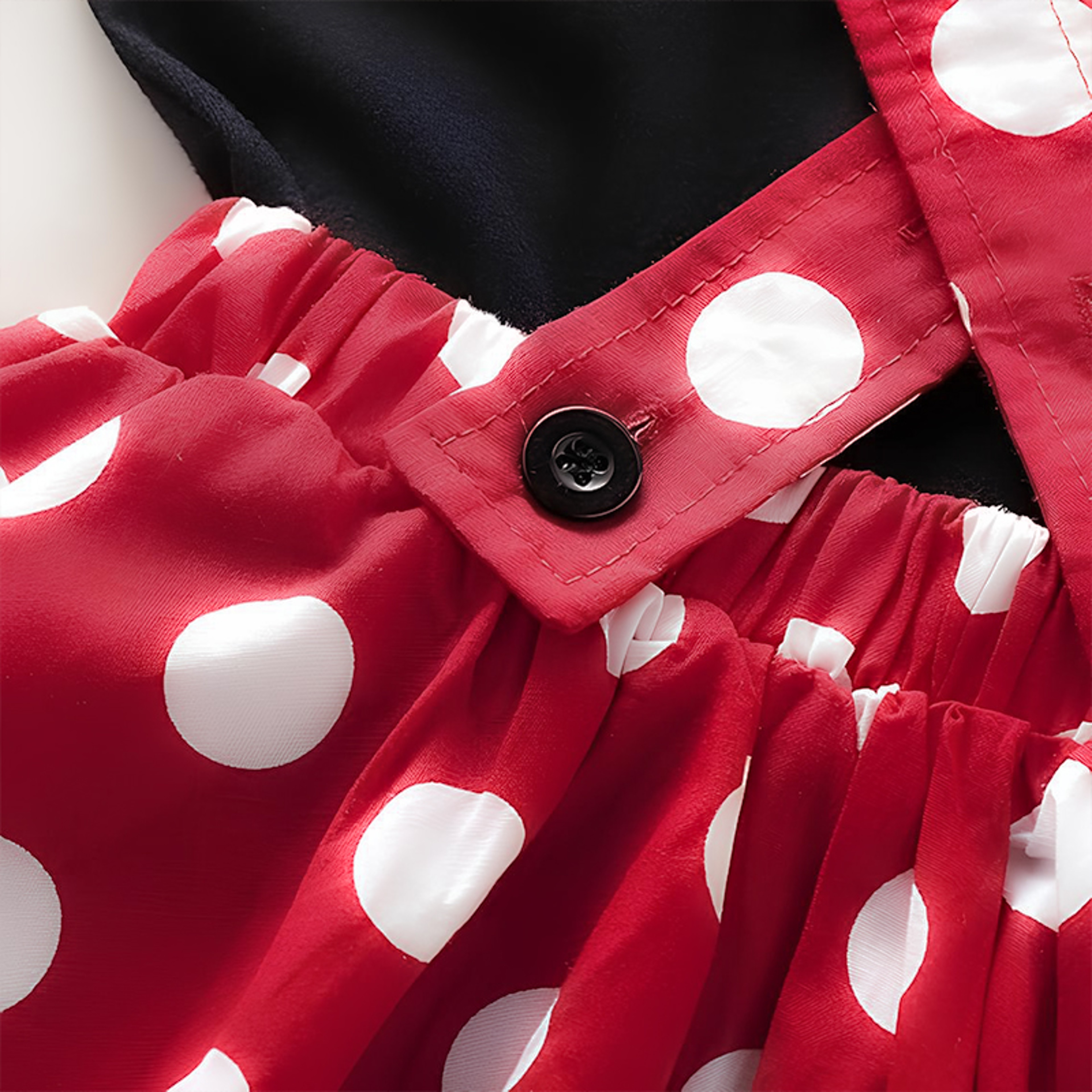 Minnie Mouse Girl Set Summer Birthday Costume Baby Clothing Set With Polka Dot Suspender Skirt And  5