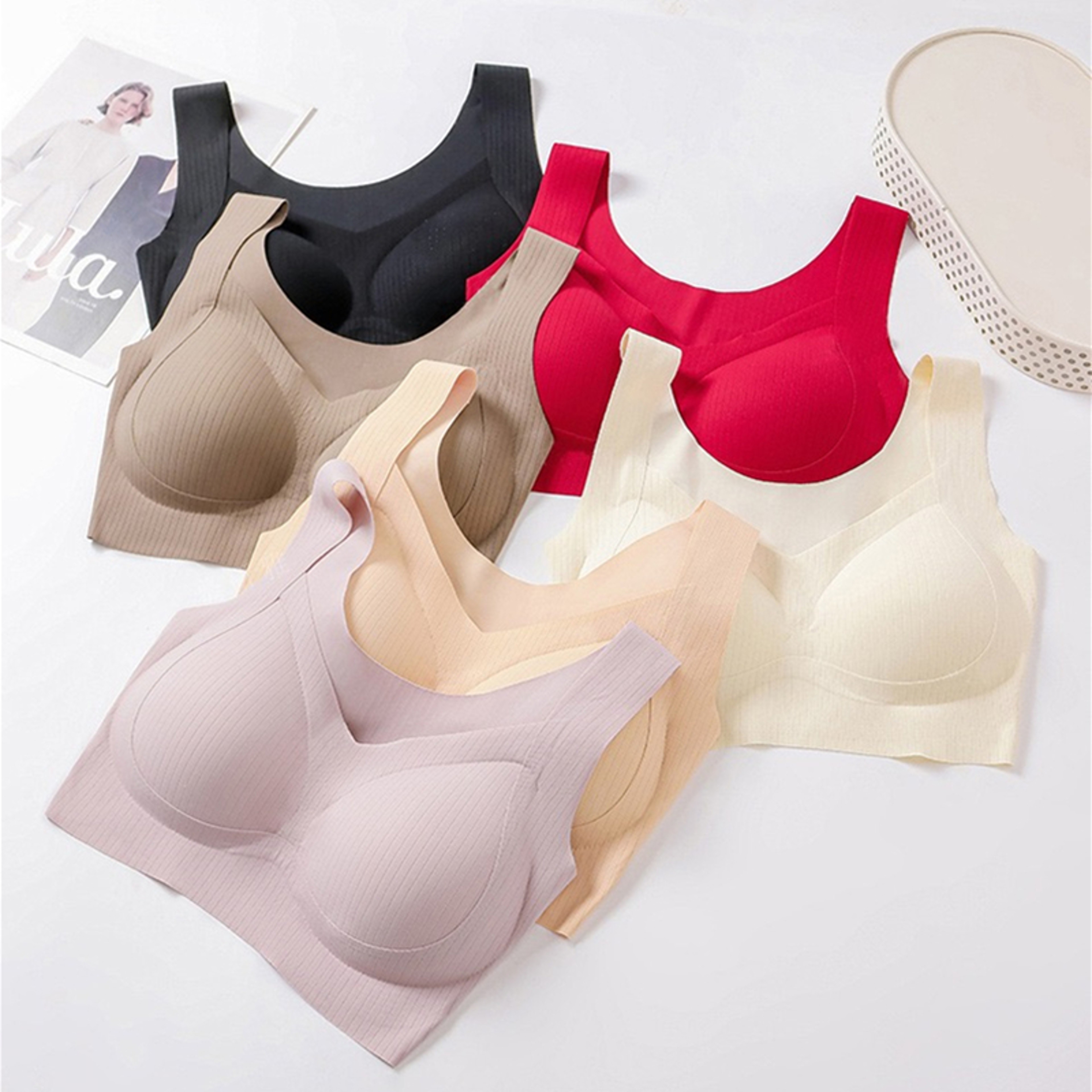 CloudSoft Seamless Sleep Bra for Women Wireless Comfort Sports Vest – view 2