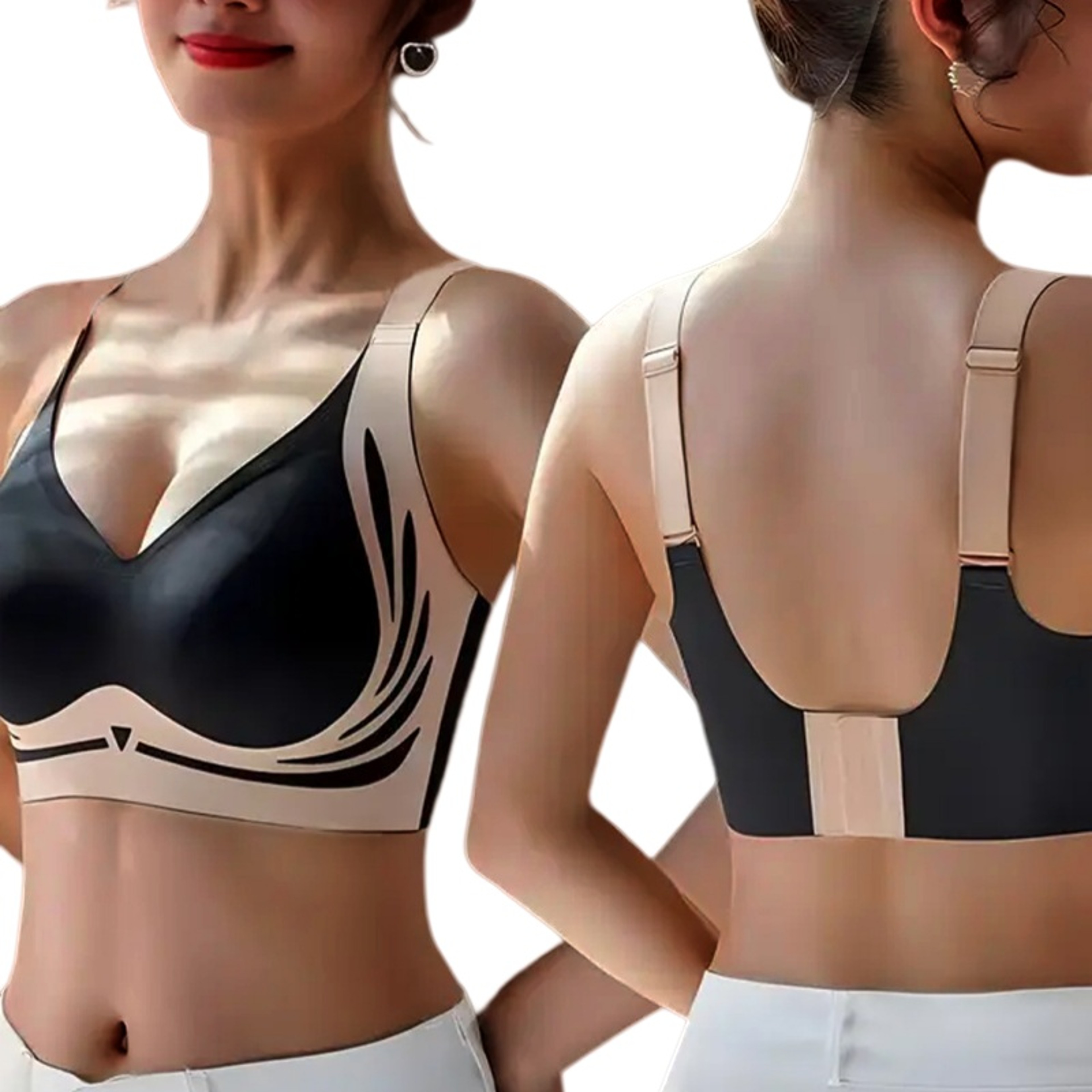 ComfortLift Wireless Push Up Bra for Women Seamless Side Support Plus Size Comfort Bra – view 2