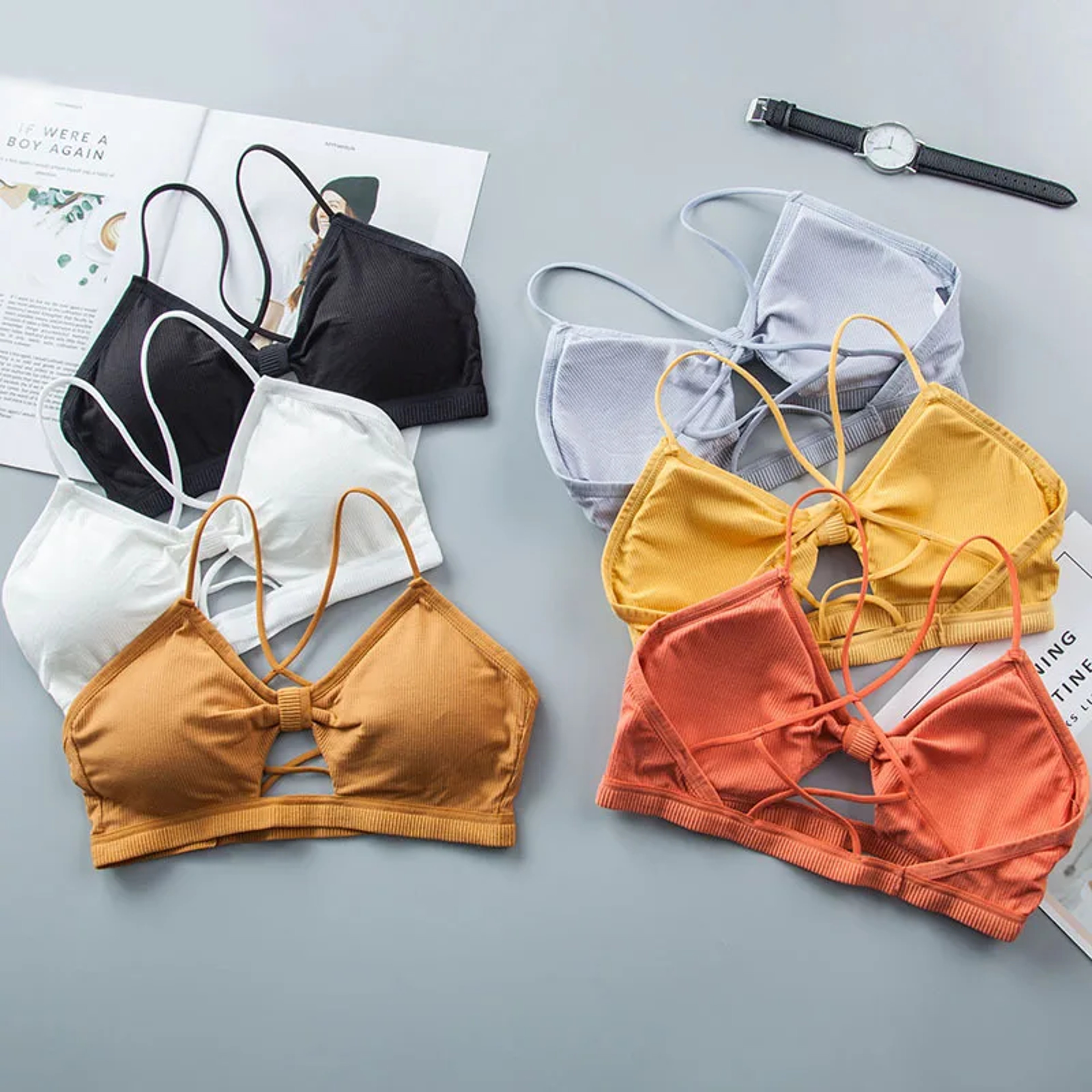Summer Strapless PushUp Bralette Seamless Back Bandeau Top For Women 0