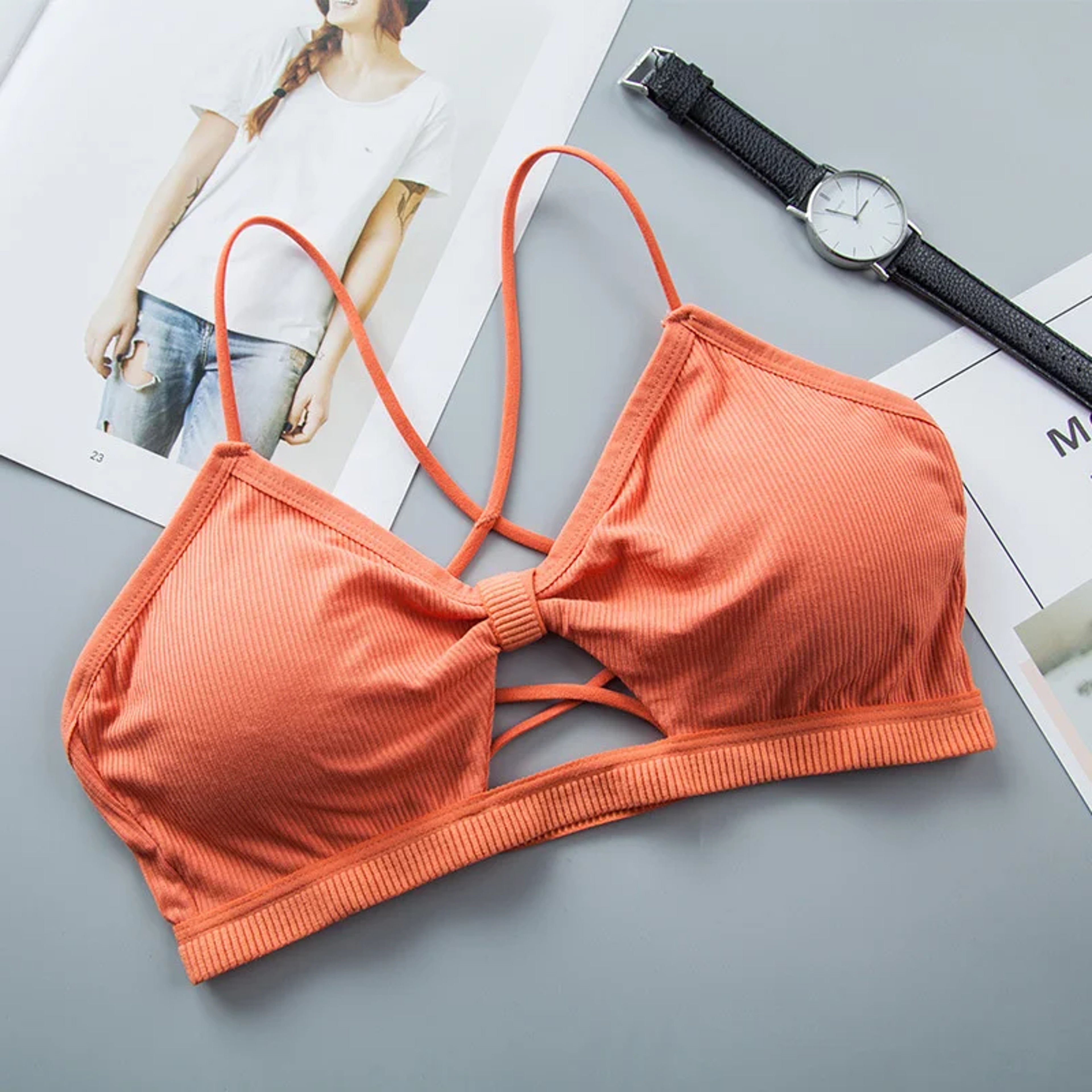 Summer Strapless PushUp Bralette Seamless Back Bandeau Top For Women 5
