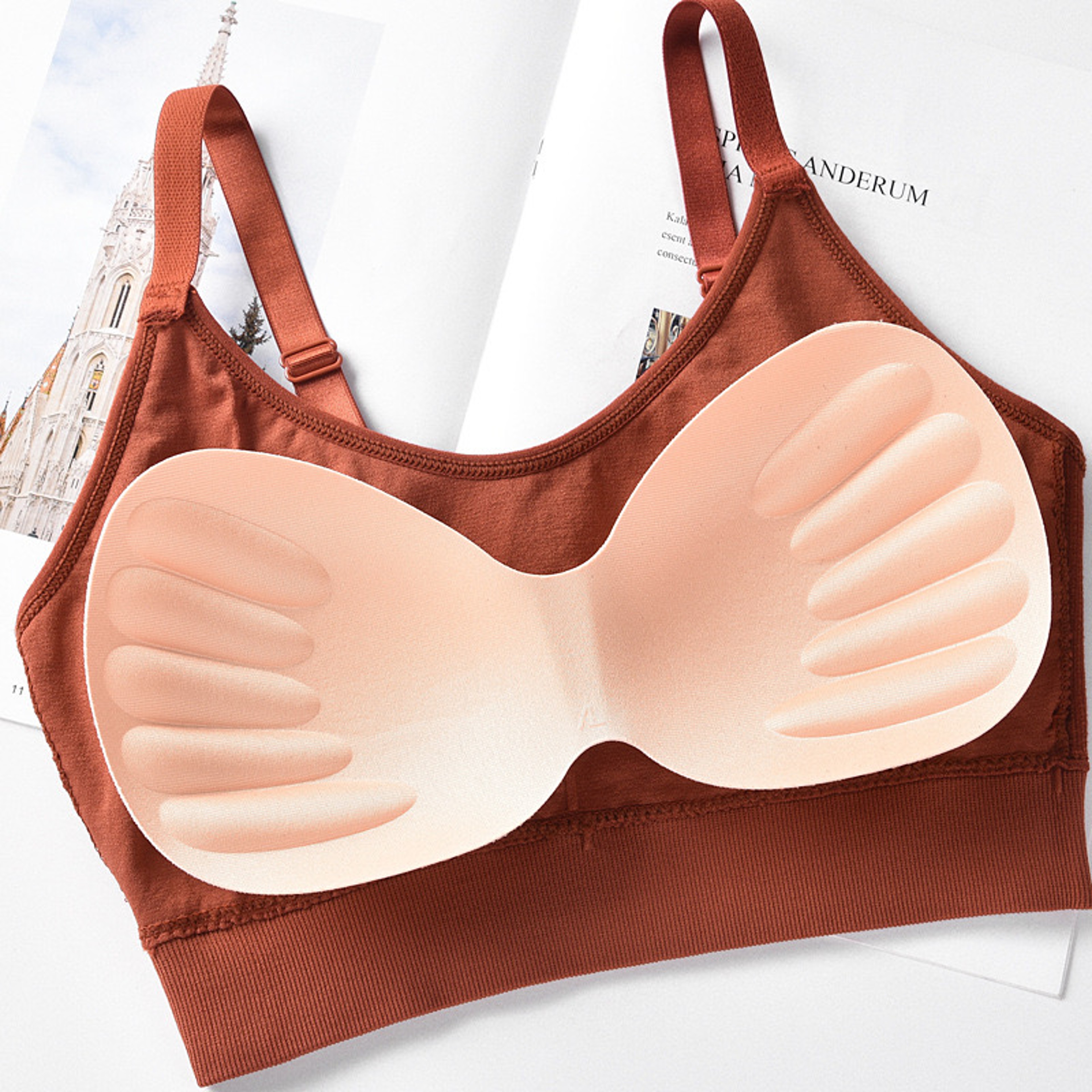 ComfortFit Seamless Full Cup Breathable Bralette Wire Free Sports Bra For Women 4